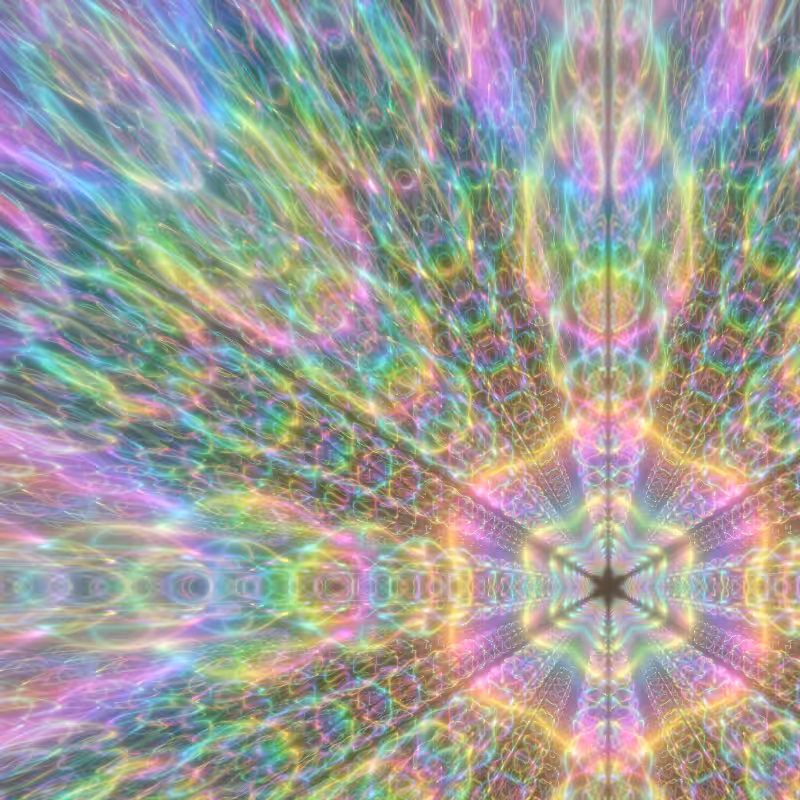 Fluorescent Hexagram #11