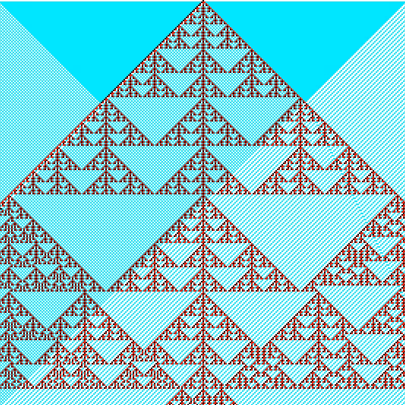 RGB Elementary Cellular Automaton #62