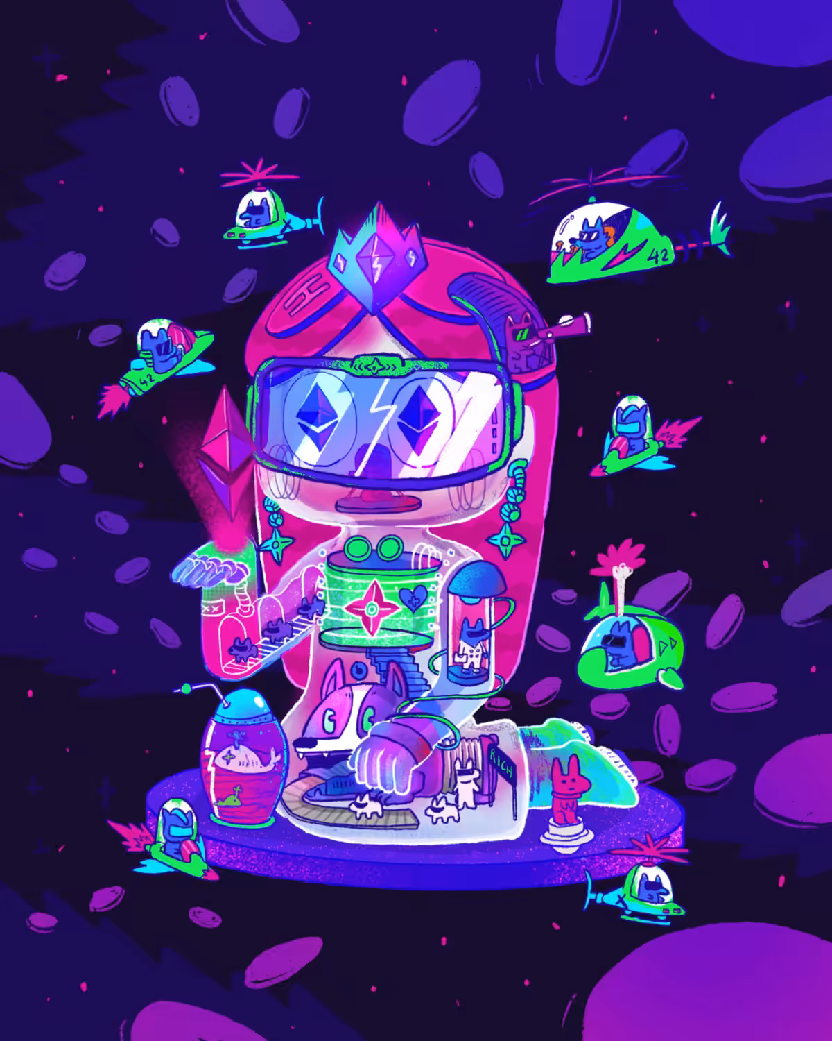 RICH ! Go to the MOON