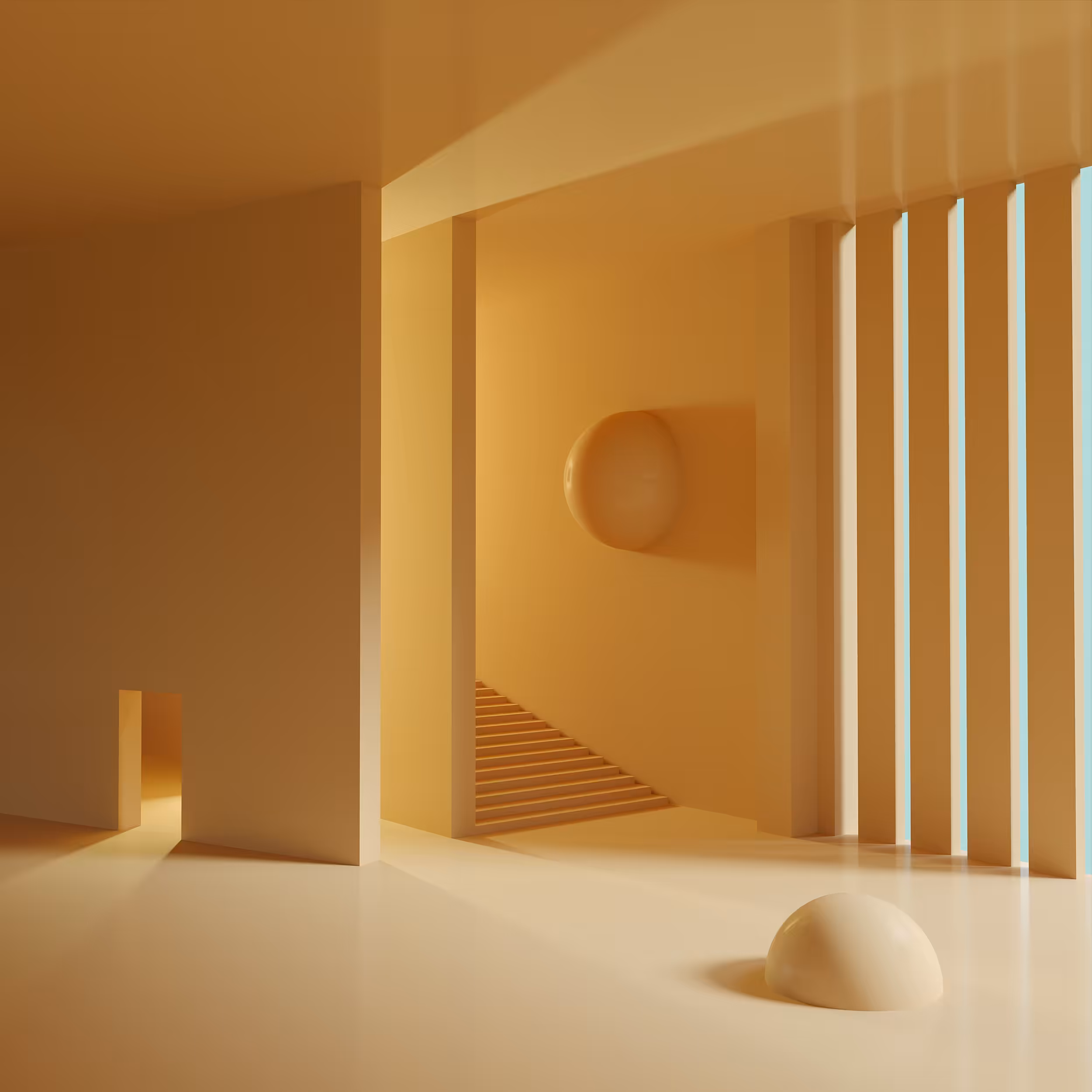 Abstract Architecture Art: "Overcoming small cages"