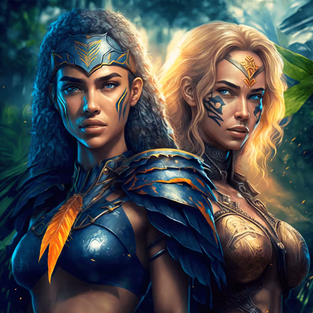 Stunning Amazons: Diona and Ida