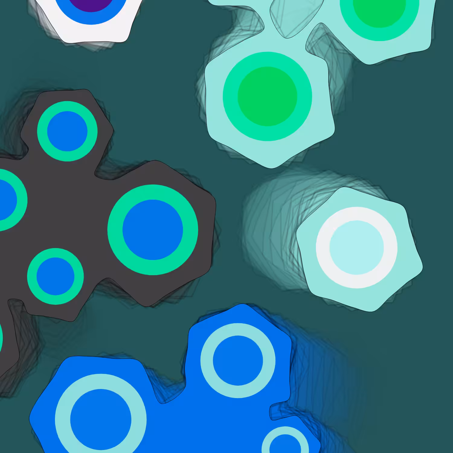 Geometric colorful shapes (Free edition) #8