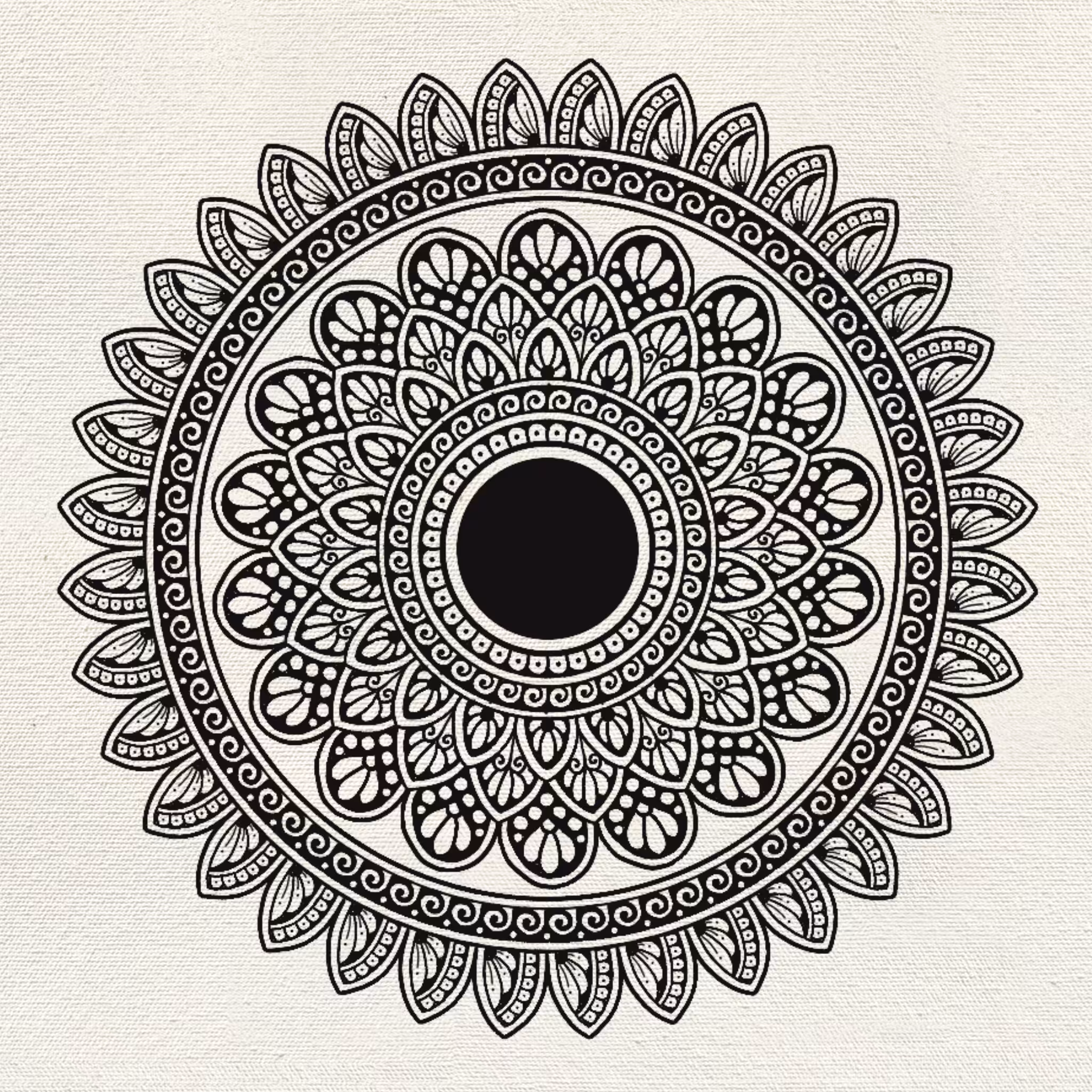 Hand Drawn Mandala Series
