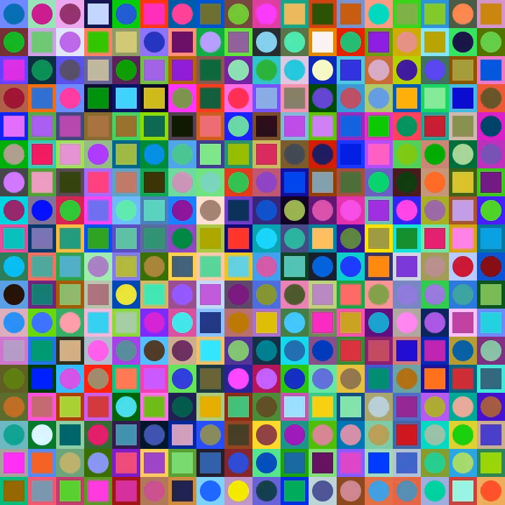 Square Dot Composition #22