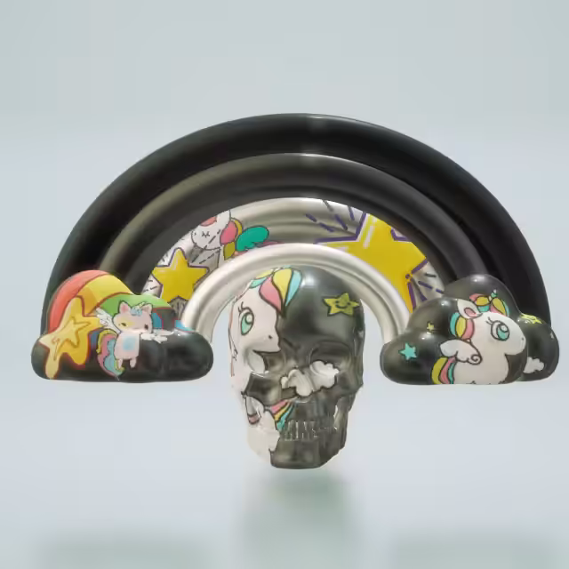 #02 SKULL CUTIE 💀[black edition]
