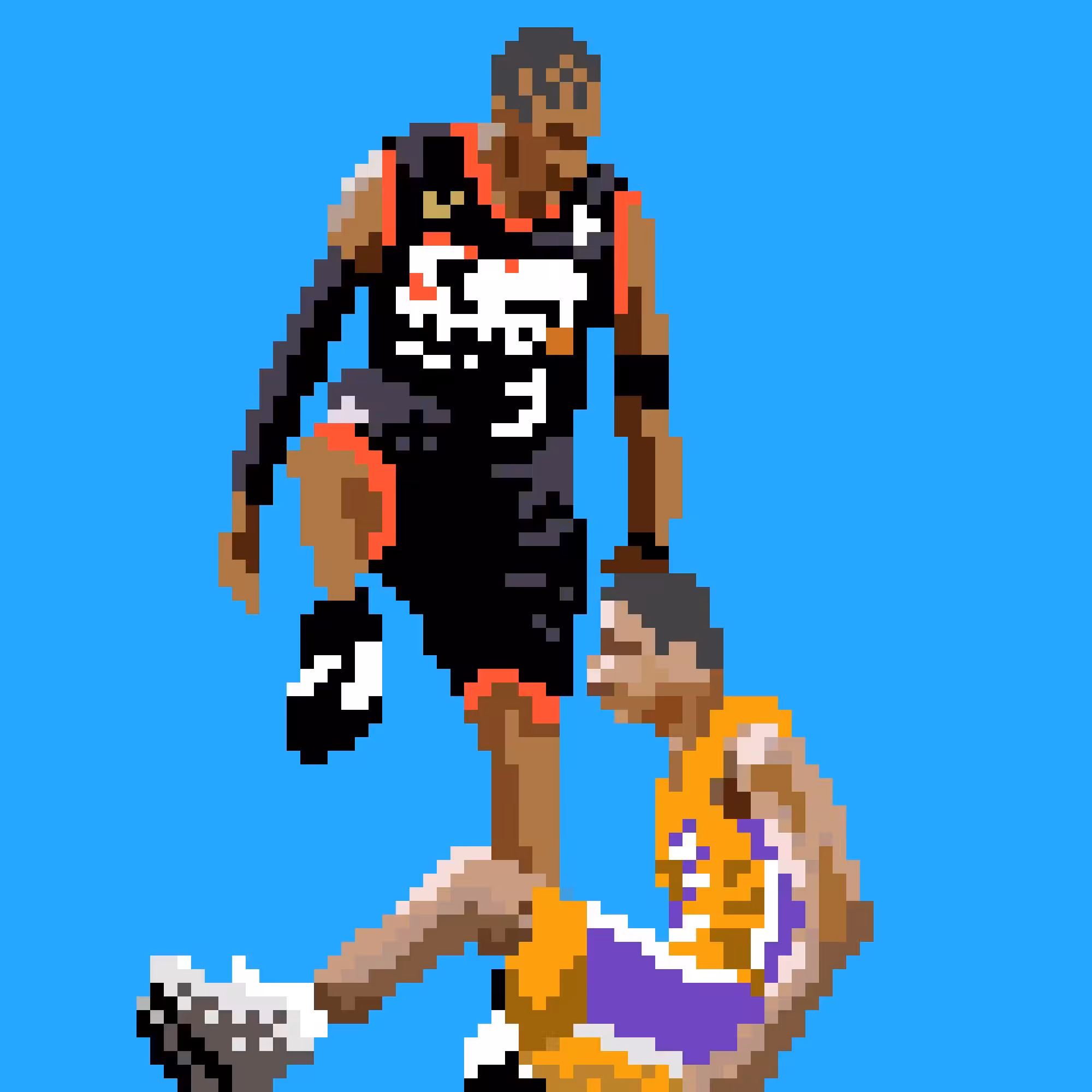 Iverson step over Lue Pix