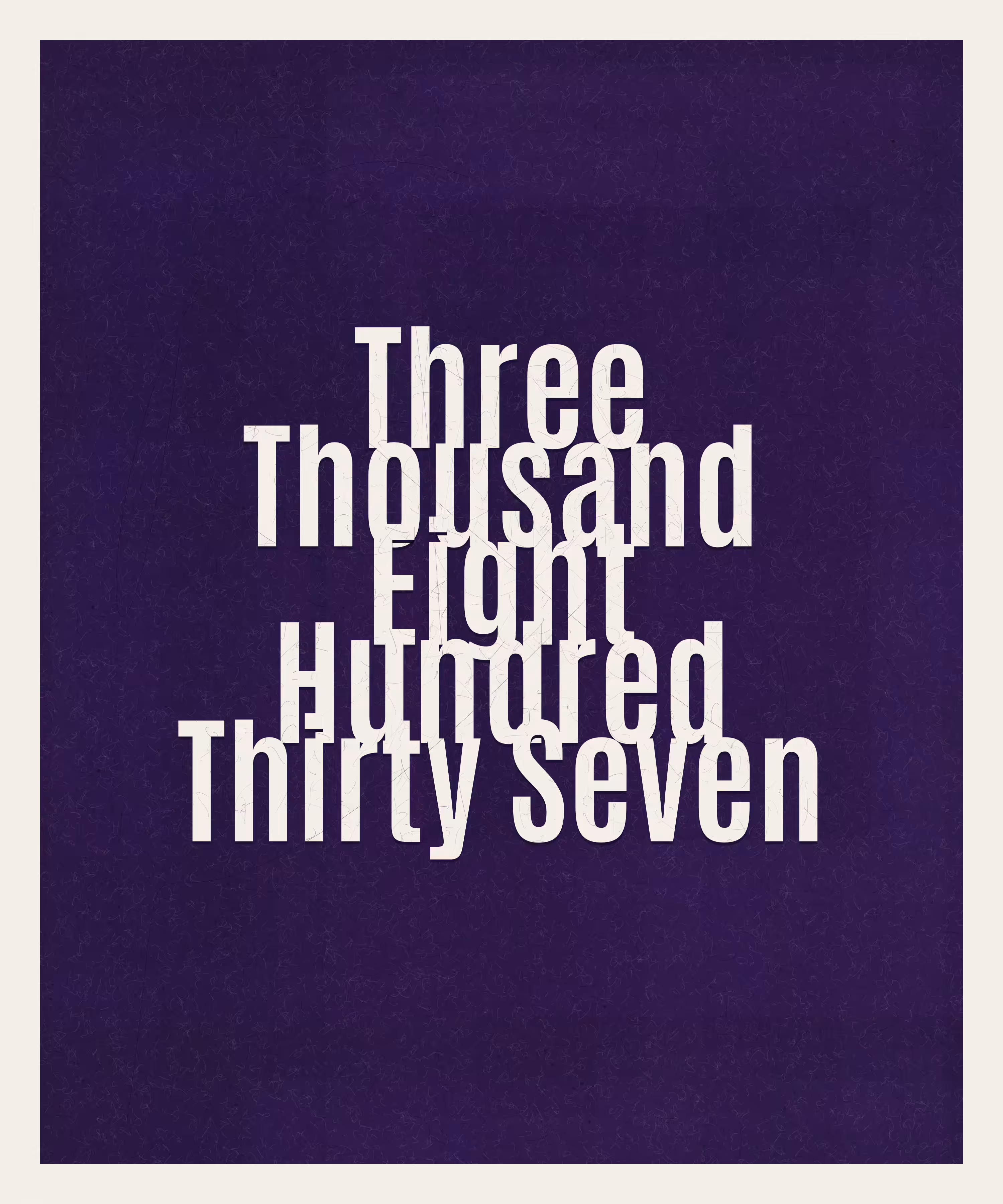 Count #3837