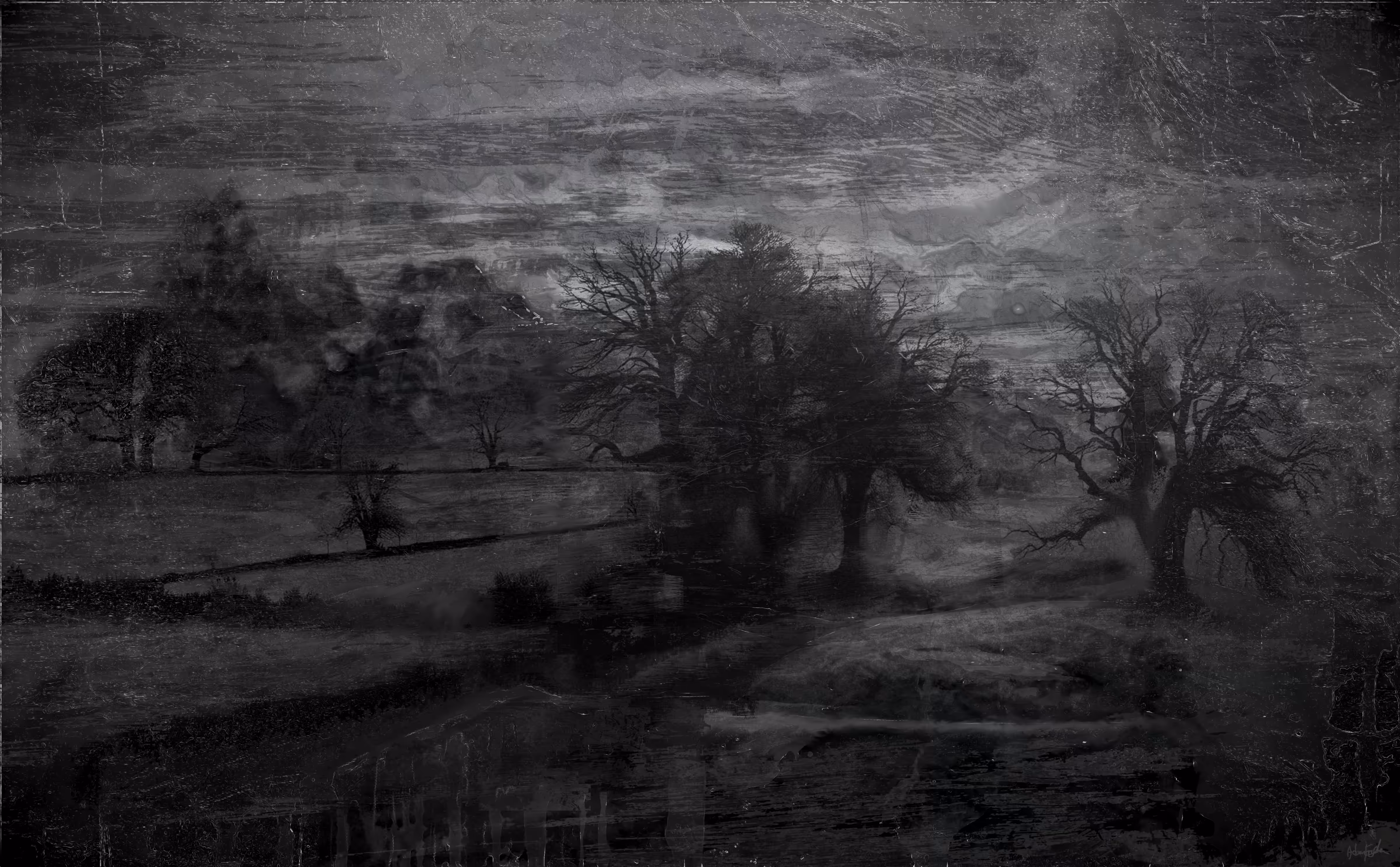 A lingering frost