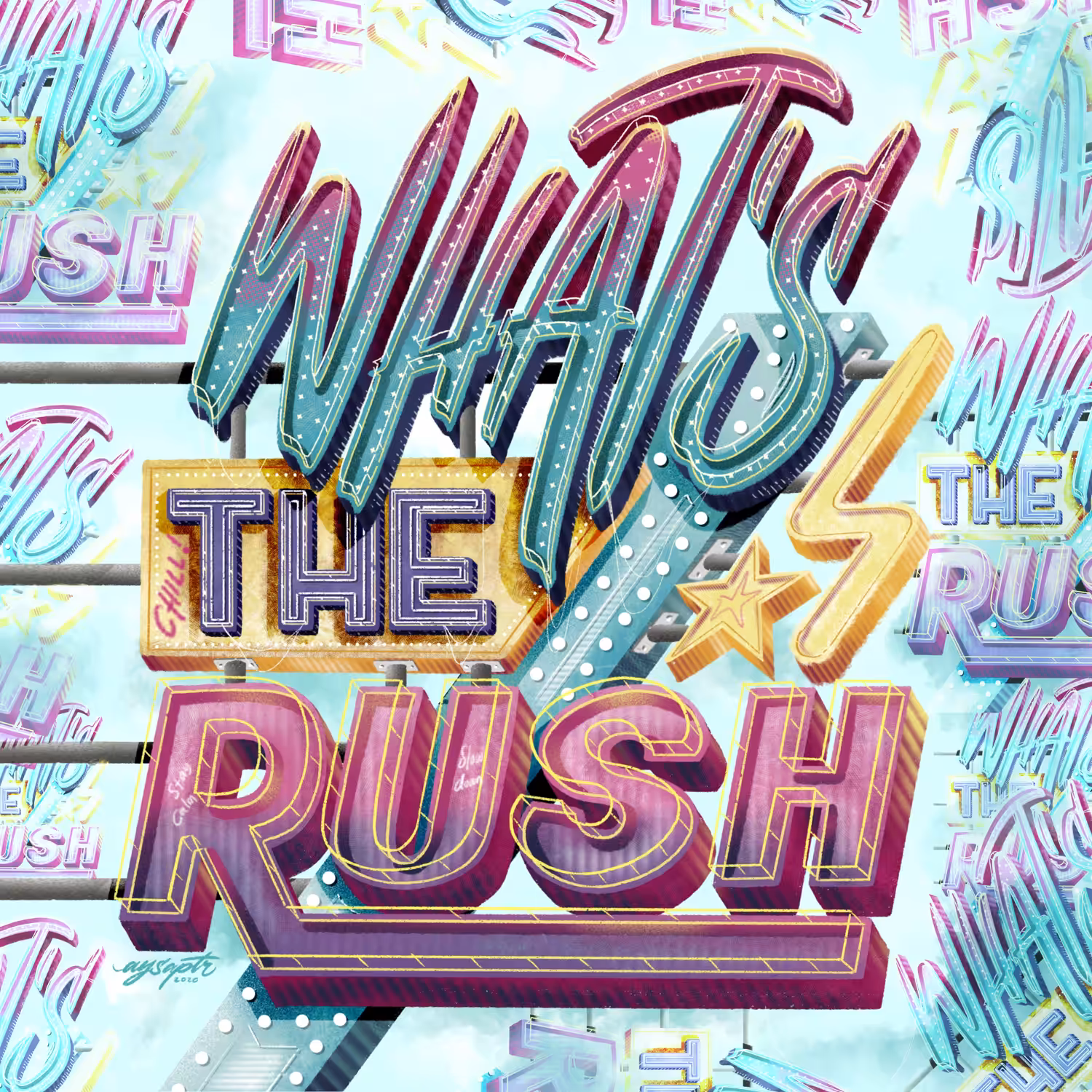 Lettering #017: What’s the Rush