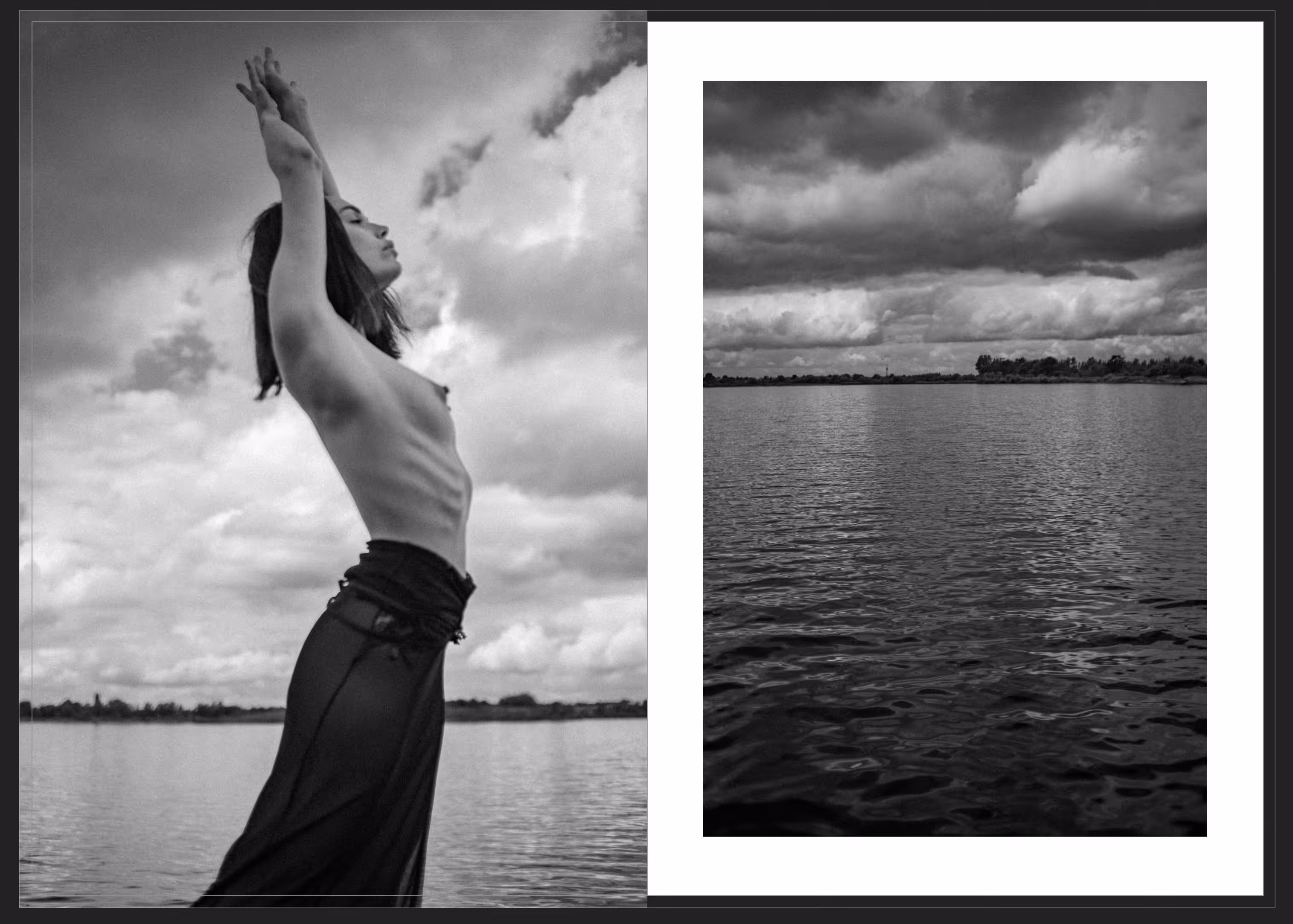 Noir Nude topless - waterview