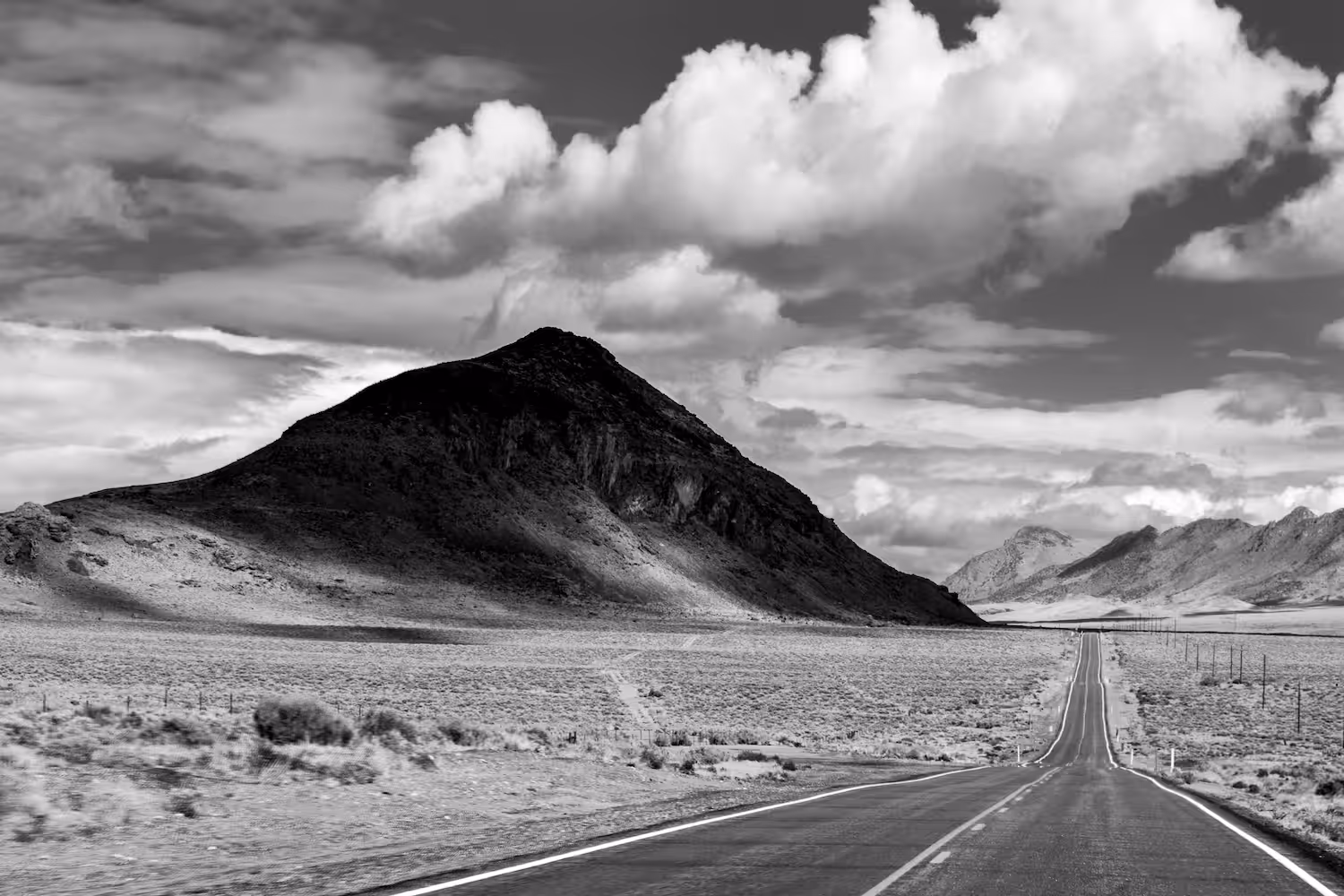 Lonely Road to the Black Rock Desert