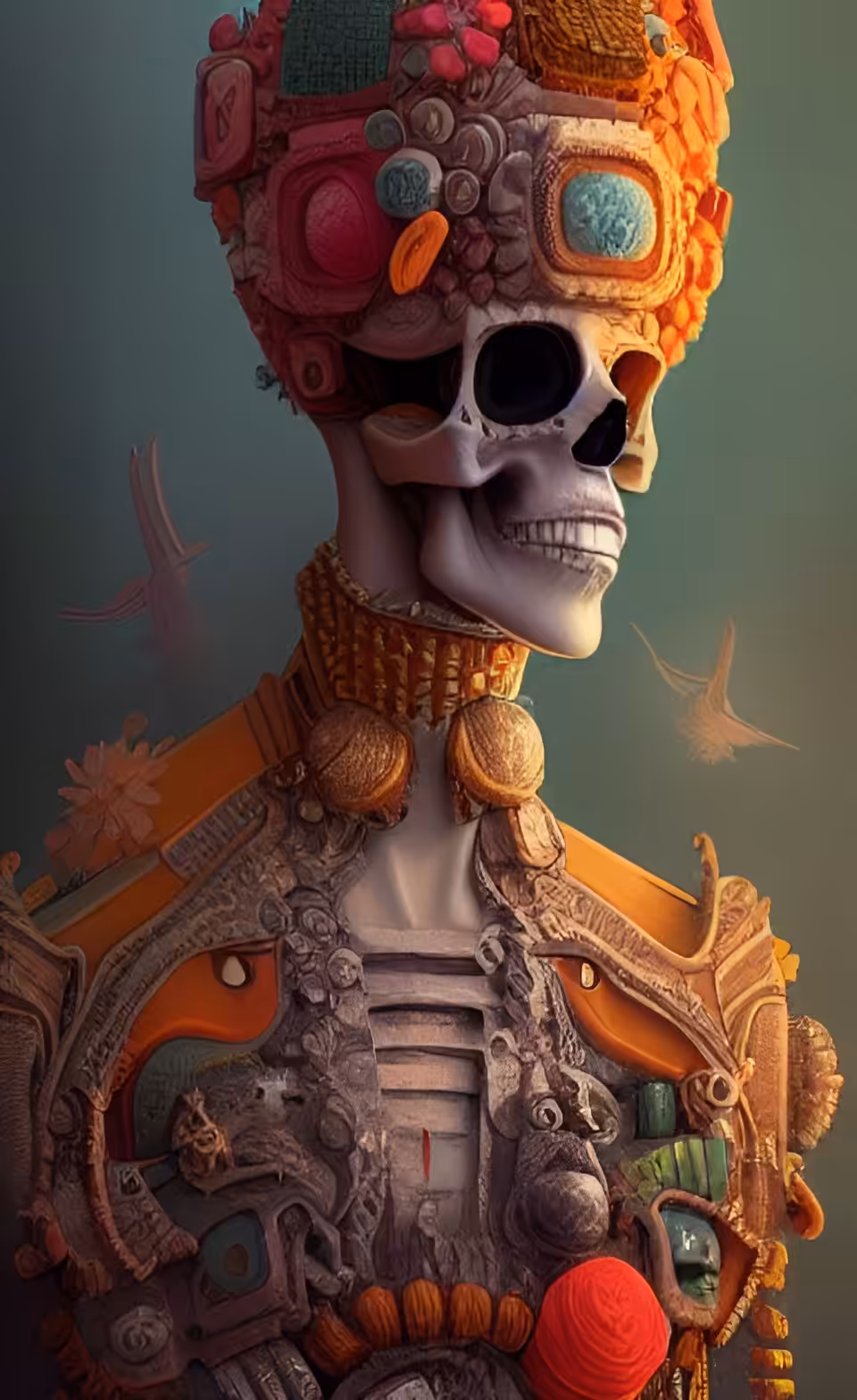 Colored Skull