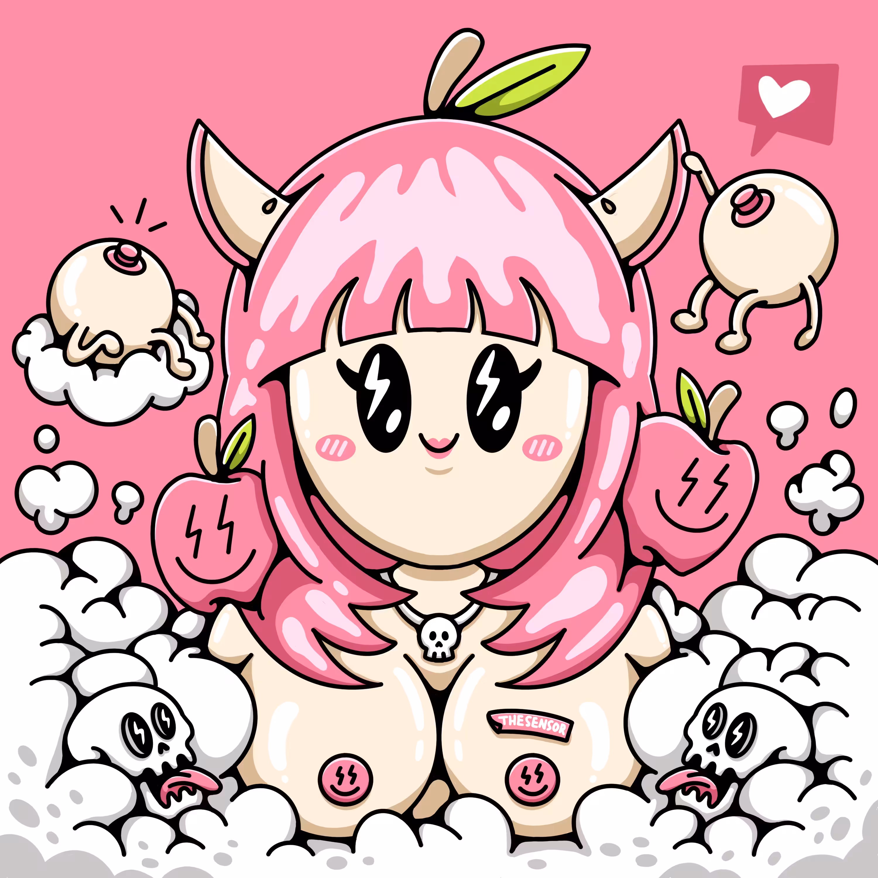 Cute Apple Girl