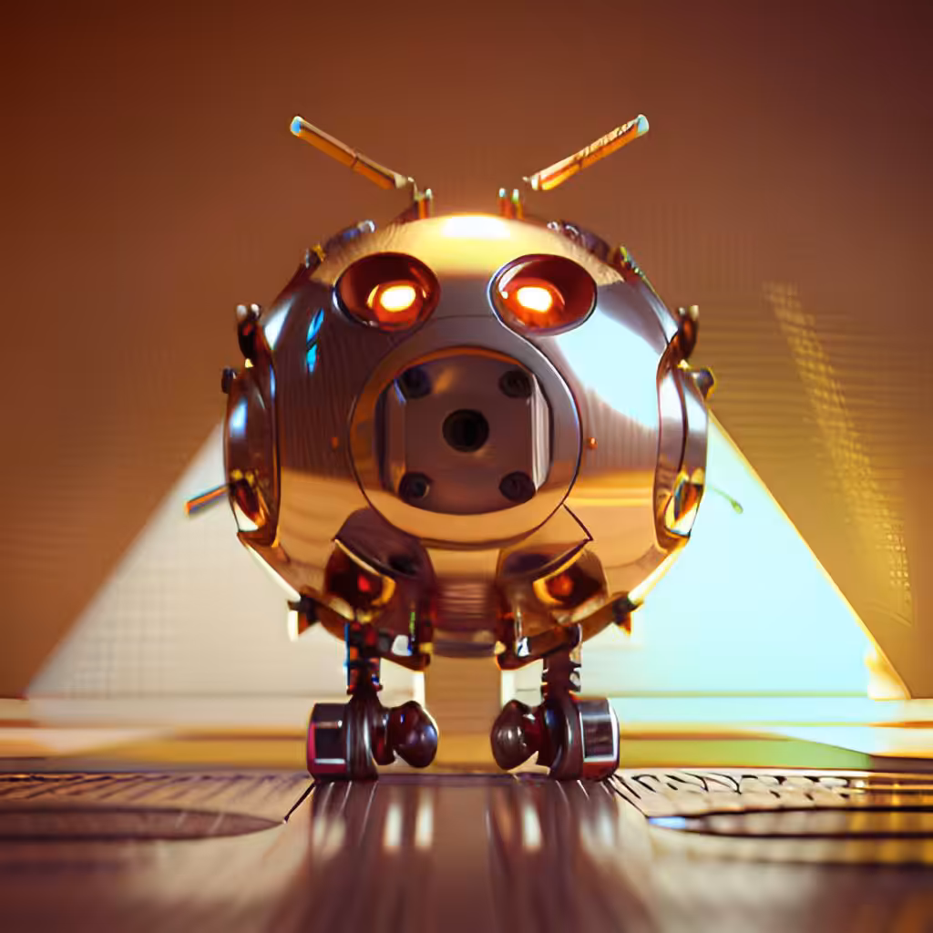 Golden Robotic Apples #15