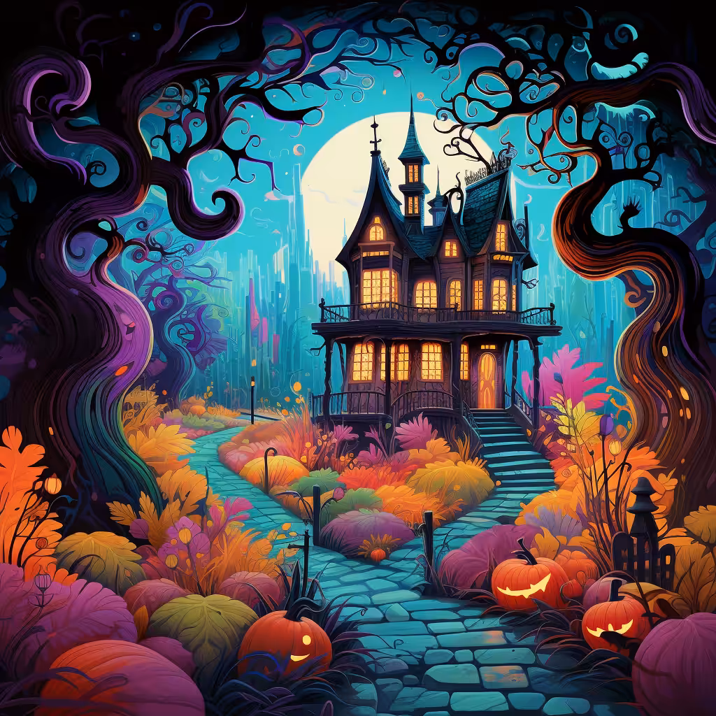 colorful halloween