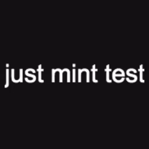 just mint test...