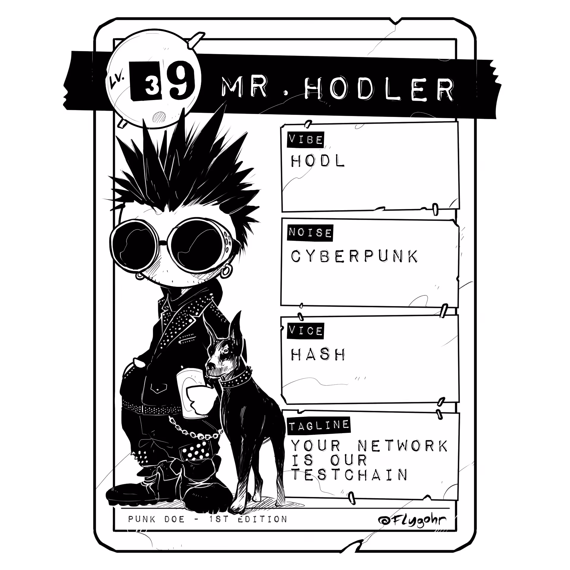 Lv.39 MR.HODLER | CUSTOM PUNK DOE #30