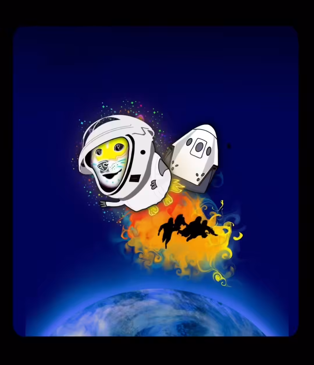 Doge tribute to Inspiration 4 Crew - 3D Art