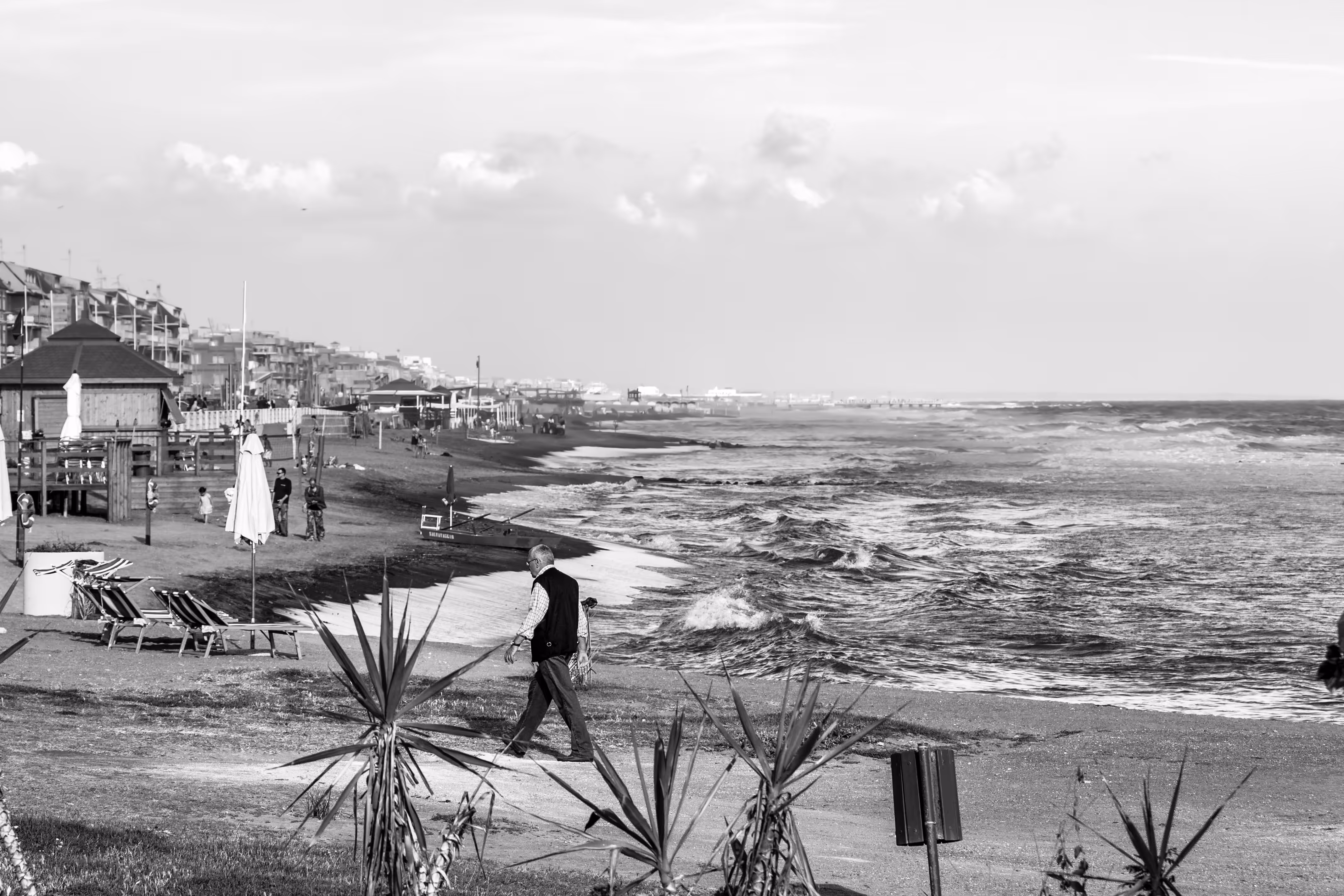 Beach at Ladispoli, Italy