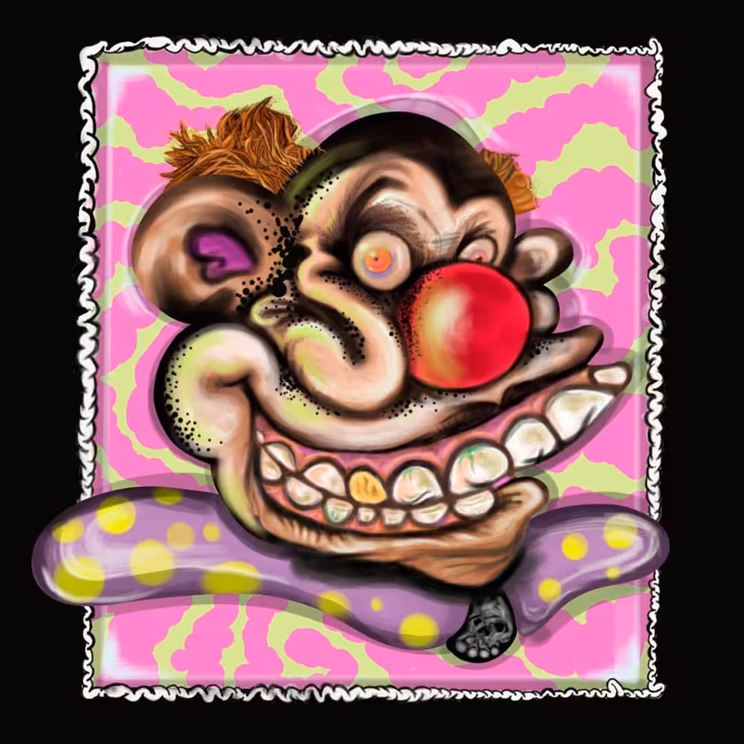 -Psychedelic Monkey Clown-