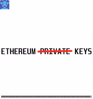 ETHEREUM P̶R̶I̶V̶A̶T̶E̶  KEYS (#1~100 SERIES)