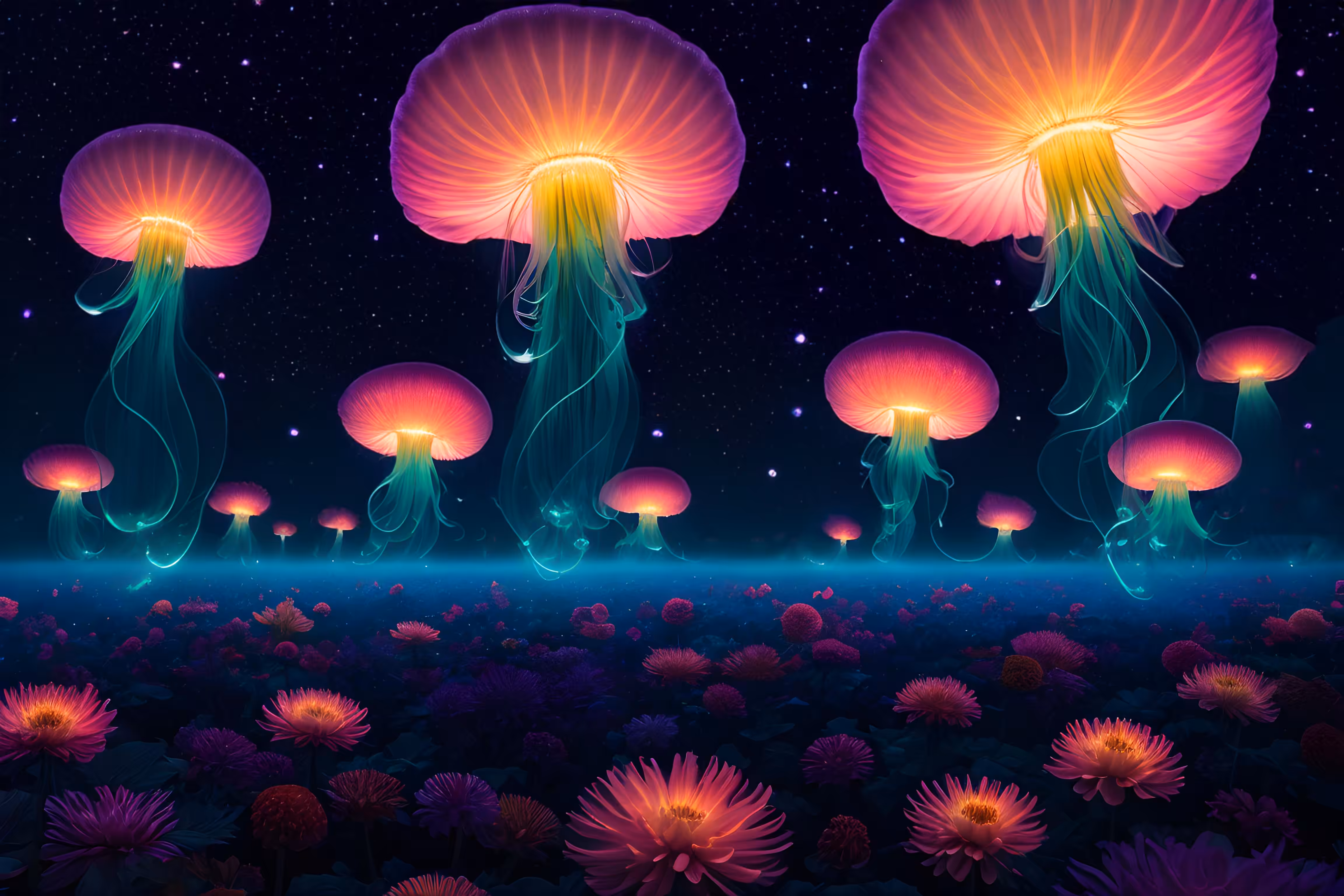 Cosmic Jellyfish Reverie