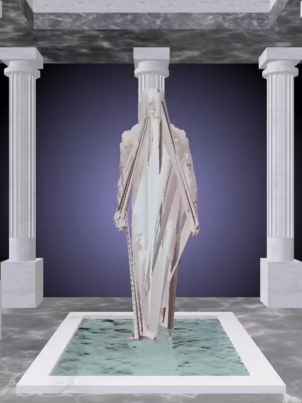 HeavenComputer: The Receding Matte Ivory Man #5911