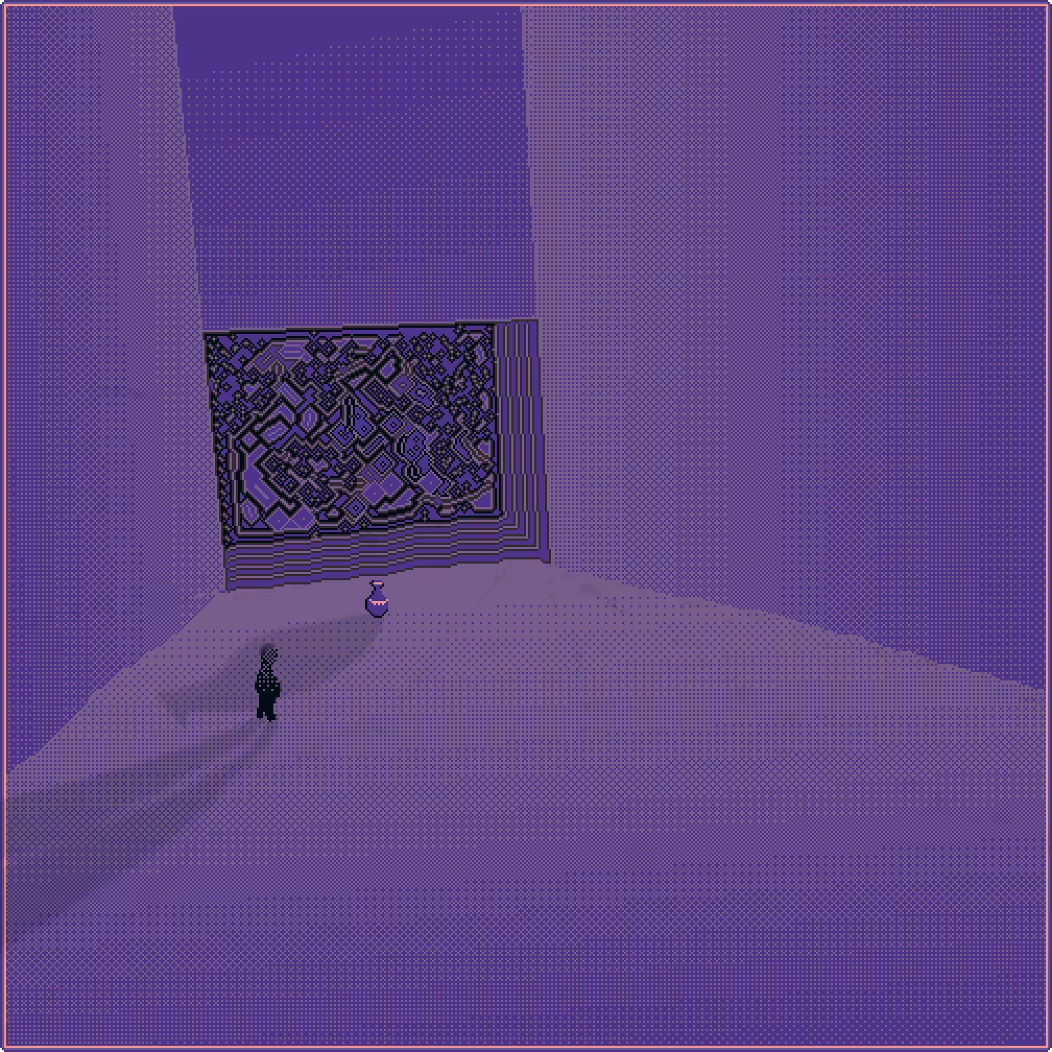 Gallery with vase