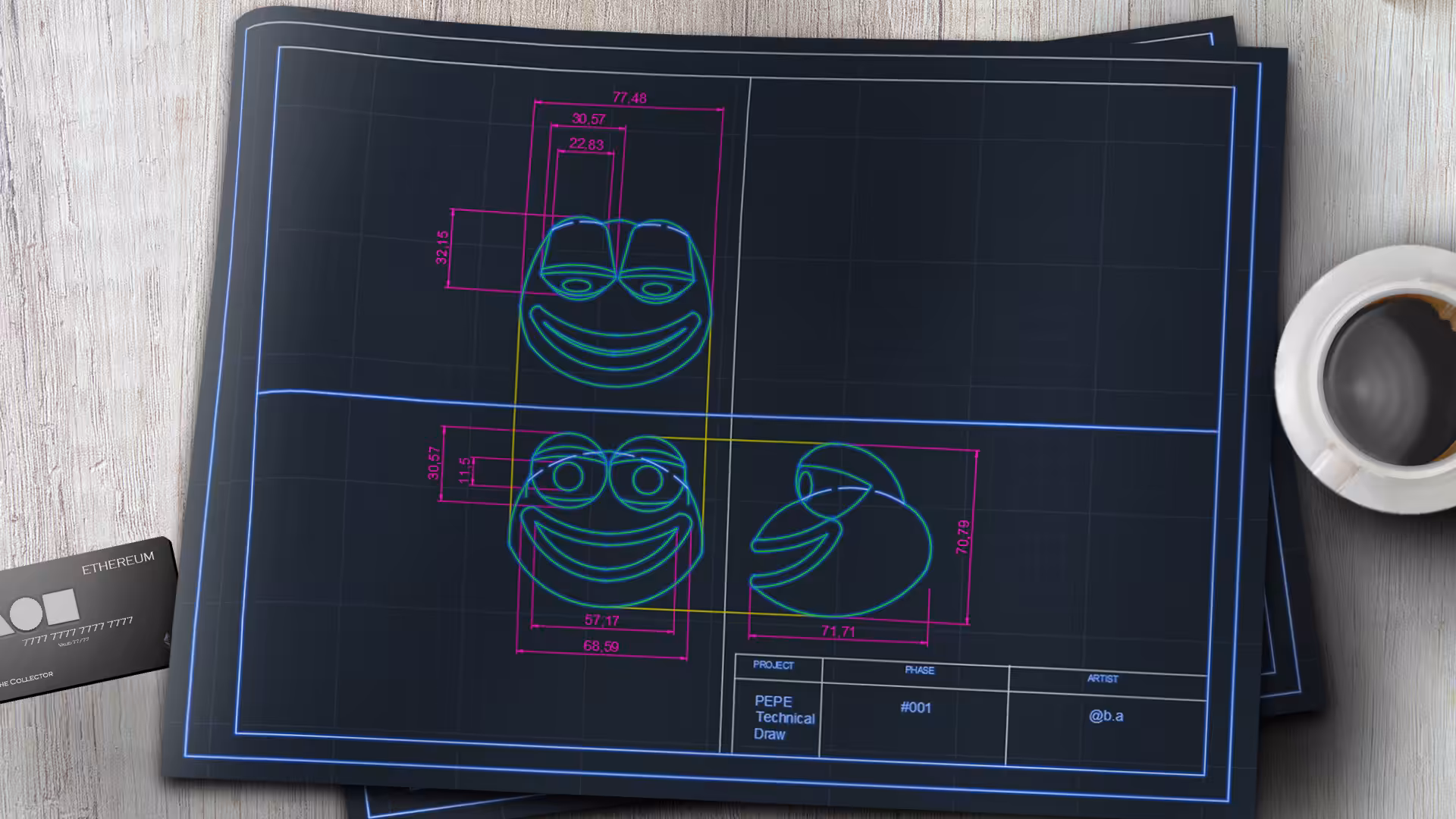 Technical Draw Pepe 🛠📐🐸