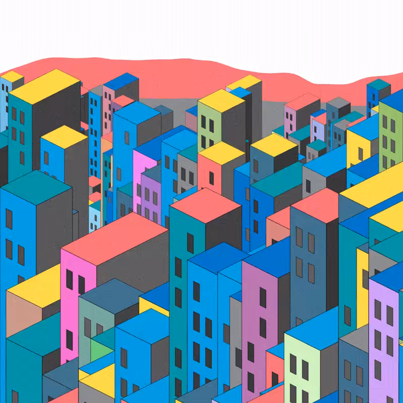 Coloured City #122