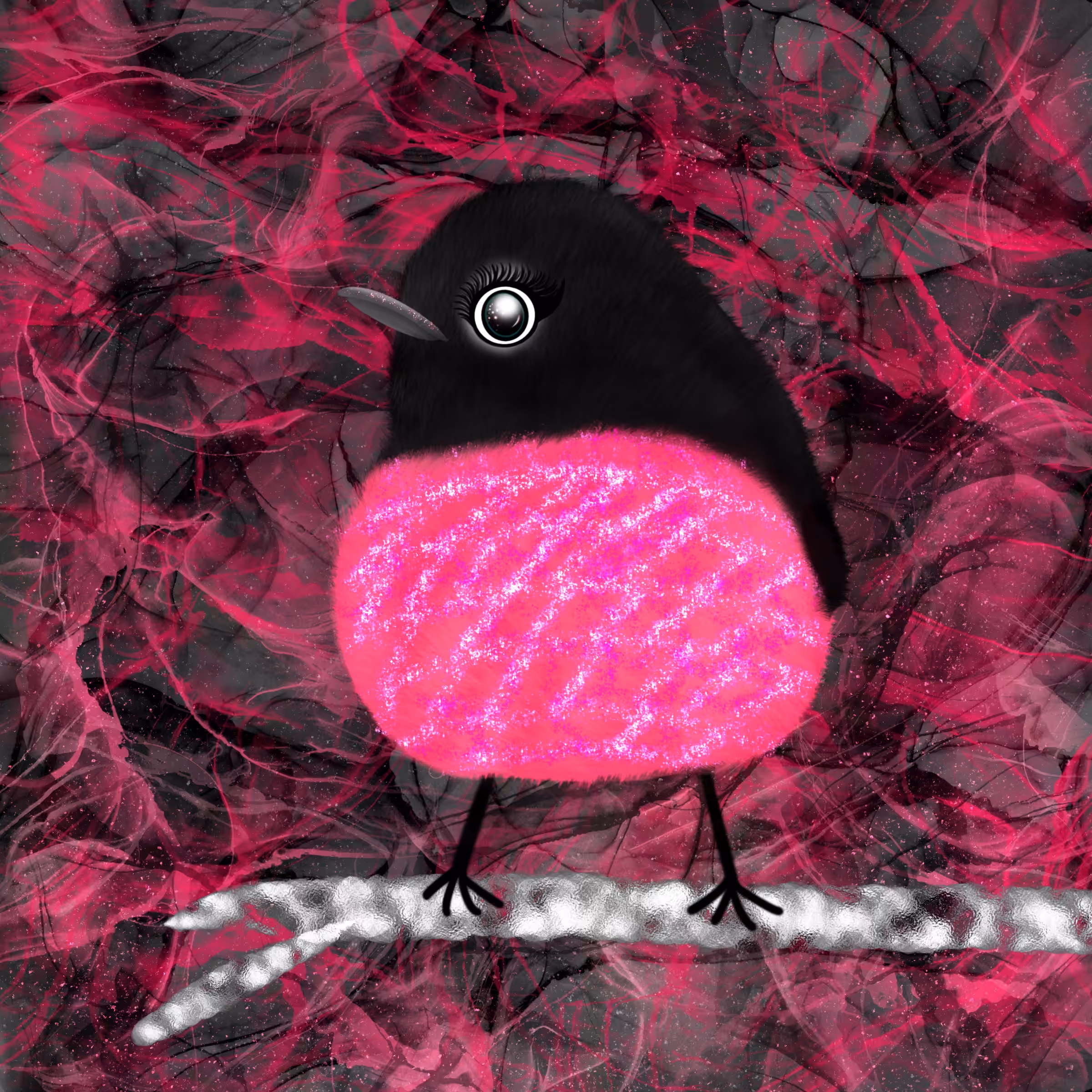 Magic Wing'SZ by Su: Pink Robin Bird