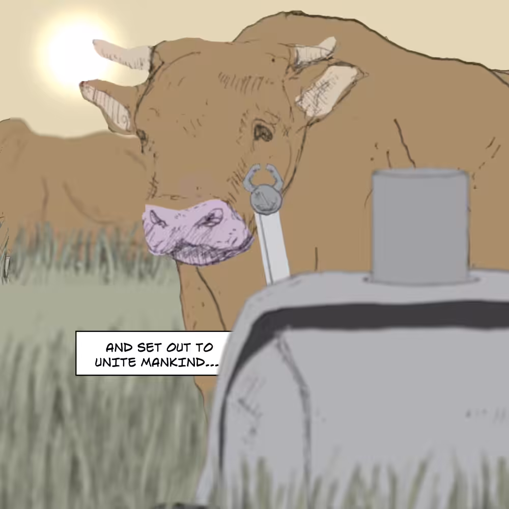 CITIZEN Issue #0 (A Brief History of the Near Future): Panel 17: To unite mankind