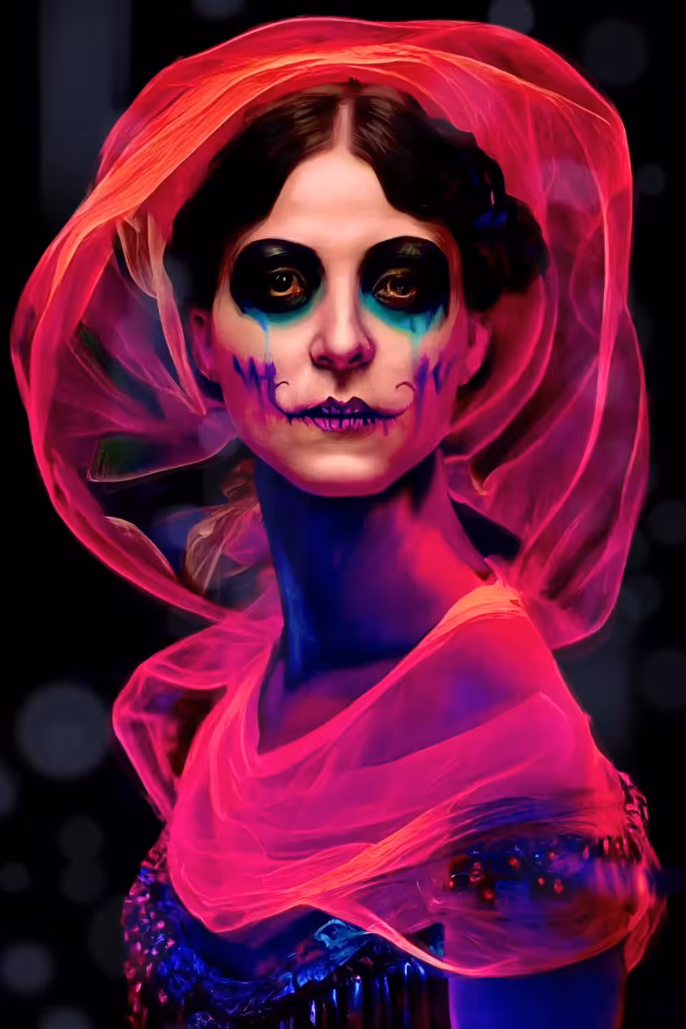 Art re-imagined - Glowwave Portrait of Madame X