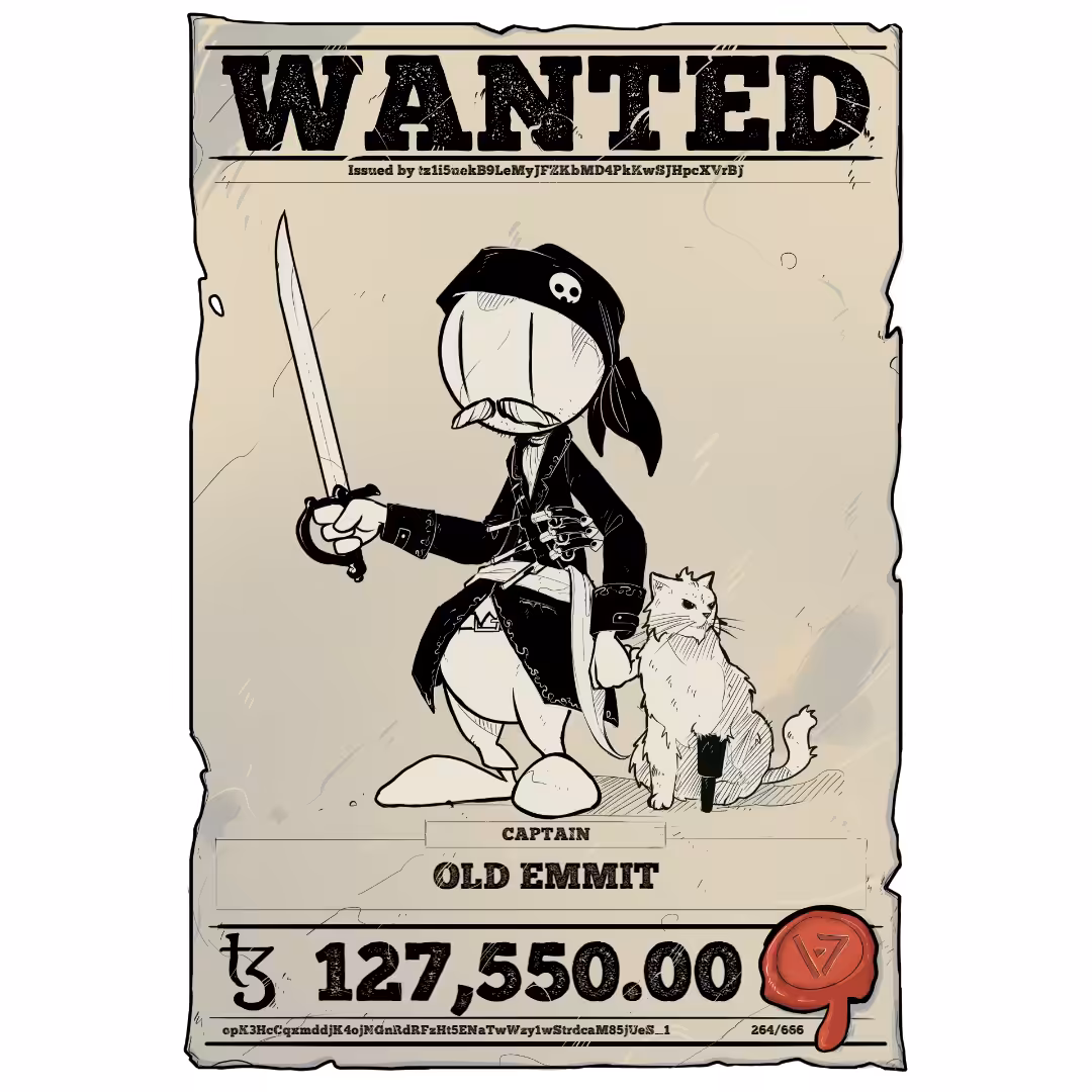 OLD EMMIT | TEZOS PIRATE 264/666