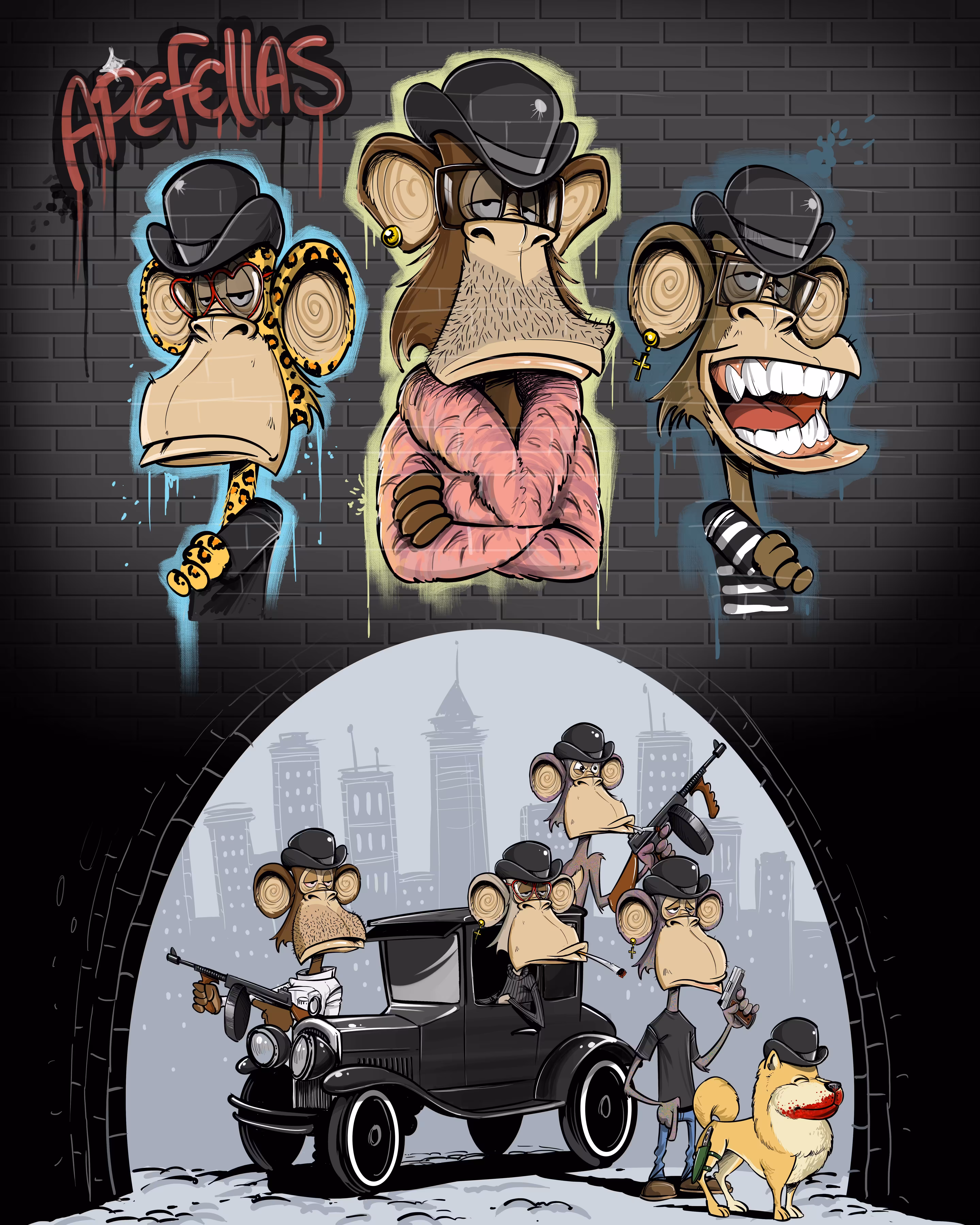 Apesthetics : bowler hat brawlers