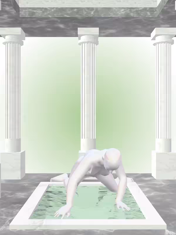 HeavenComputer: The Rising Dusky Pale Pink Woman #1029