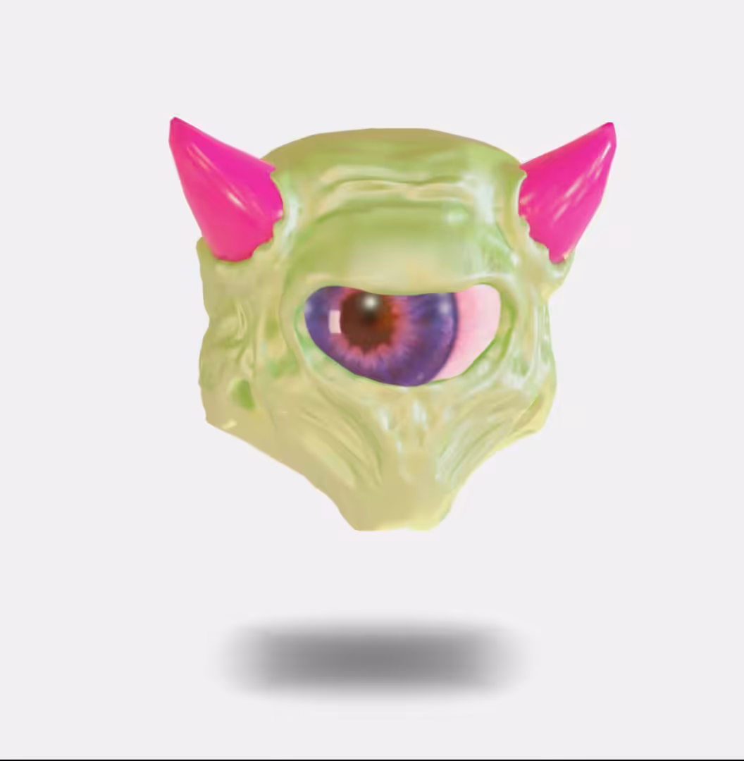 Lime Green Cyclops Demon 