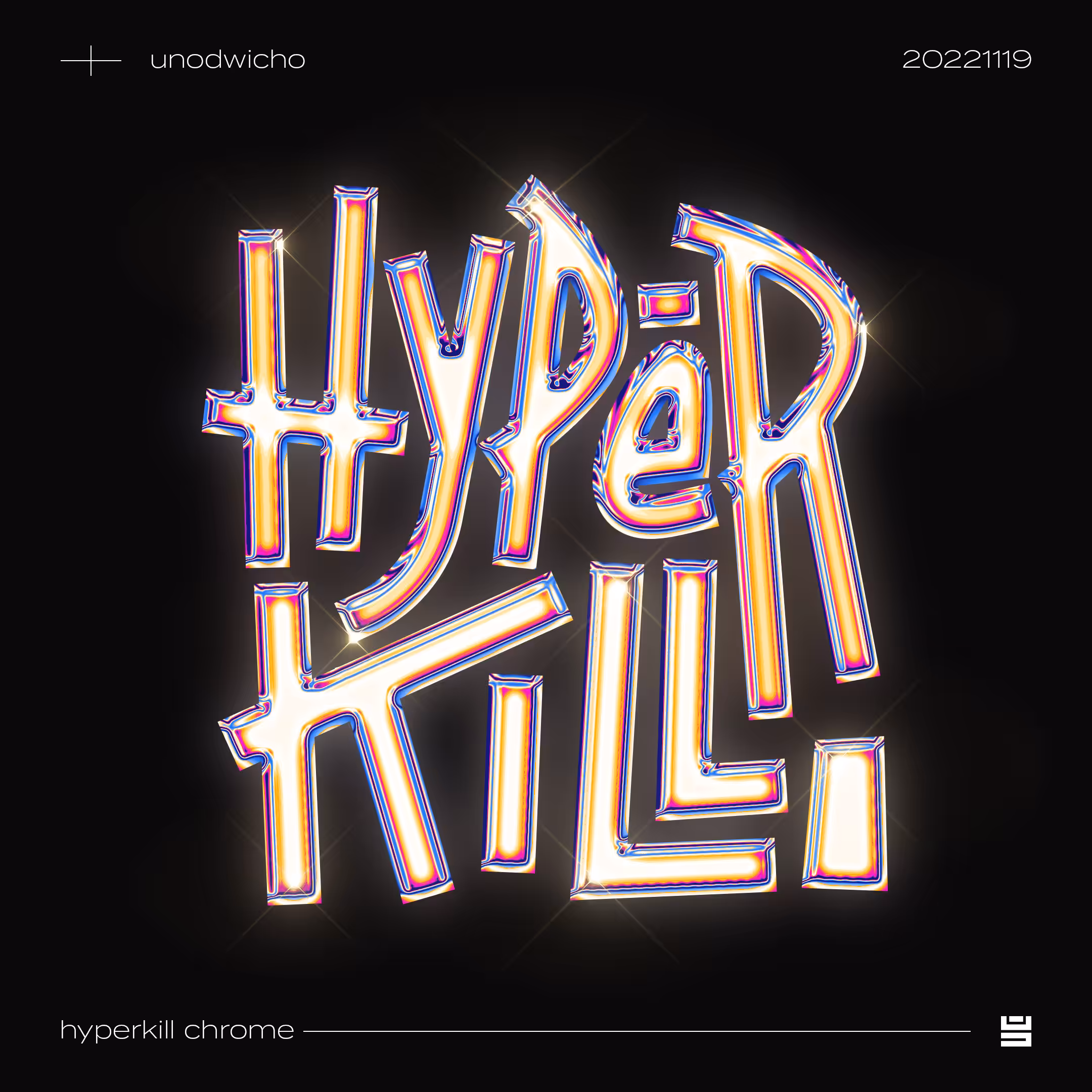 the lettering works: hyperkill