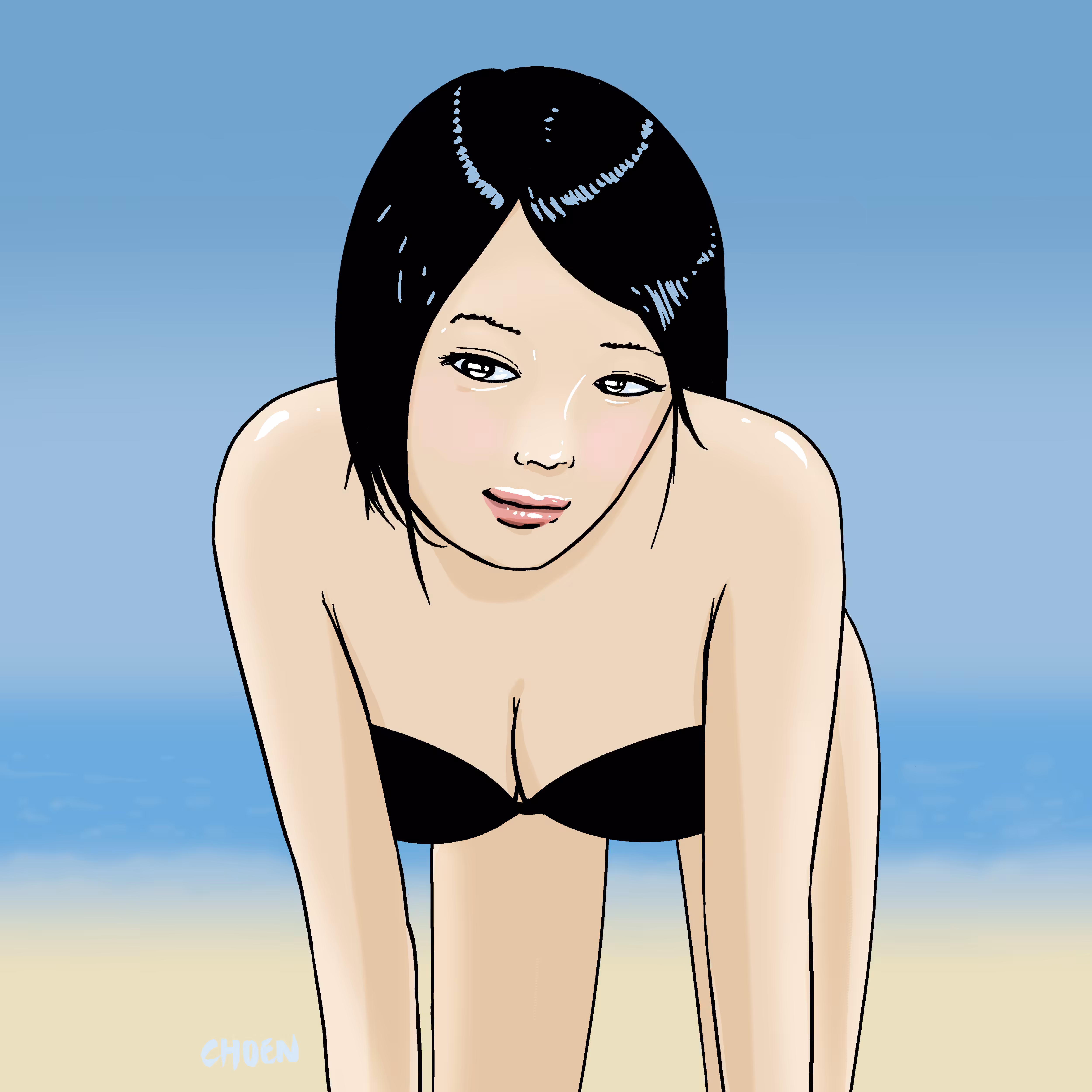 Girl by the sea