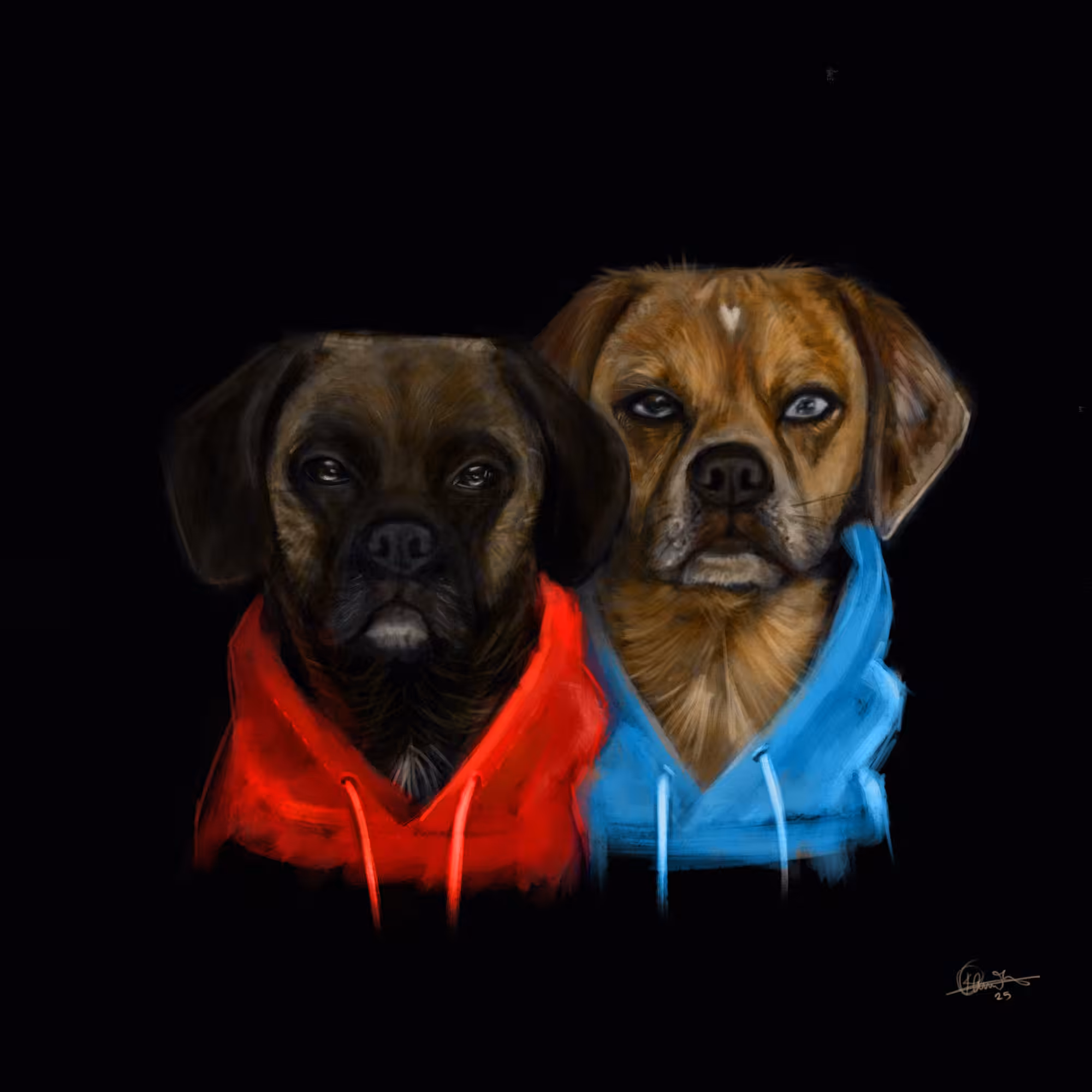 Portrait of Luna and Winston