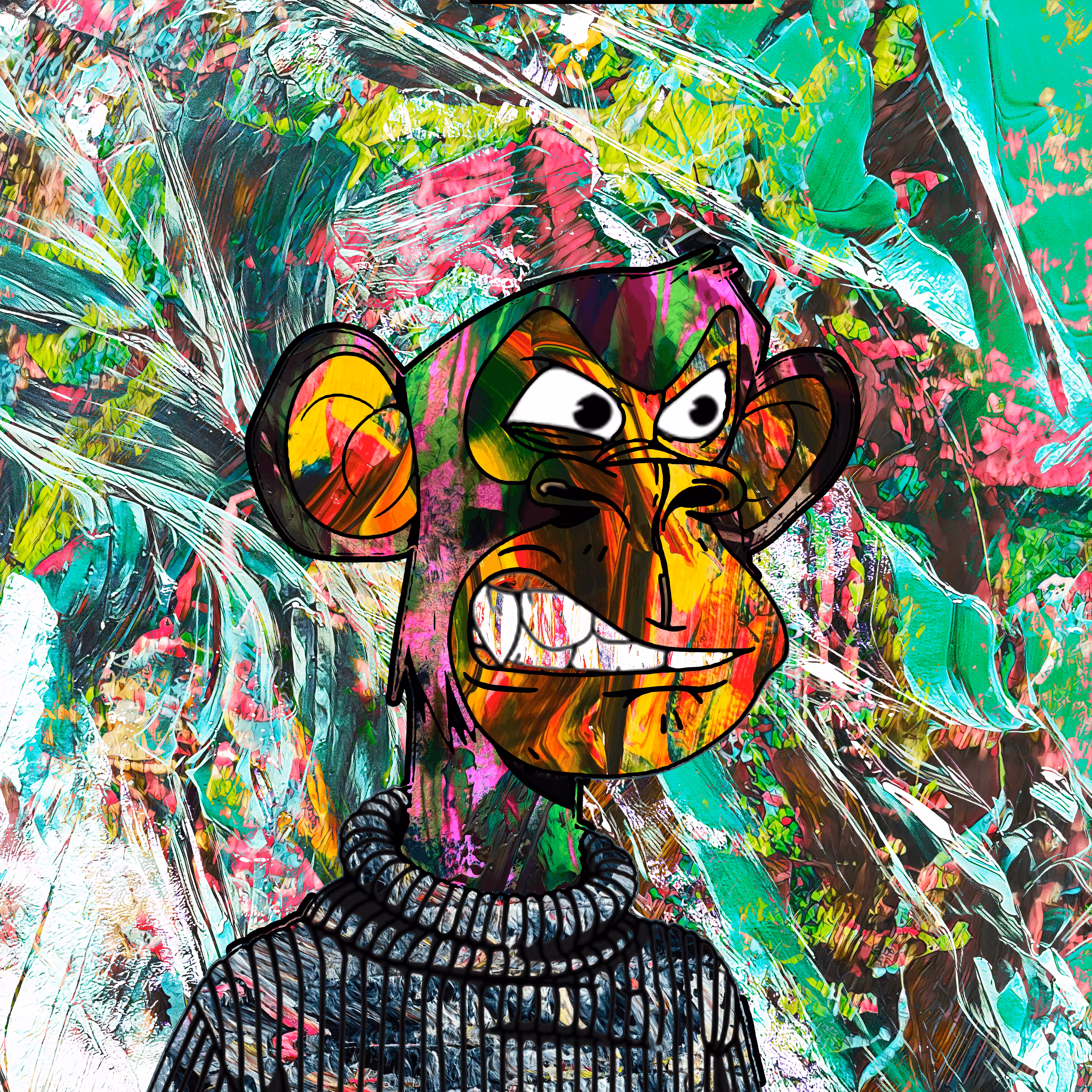 Bored Ape #4651 - Bstract Derivative