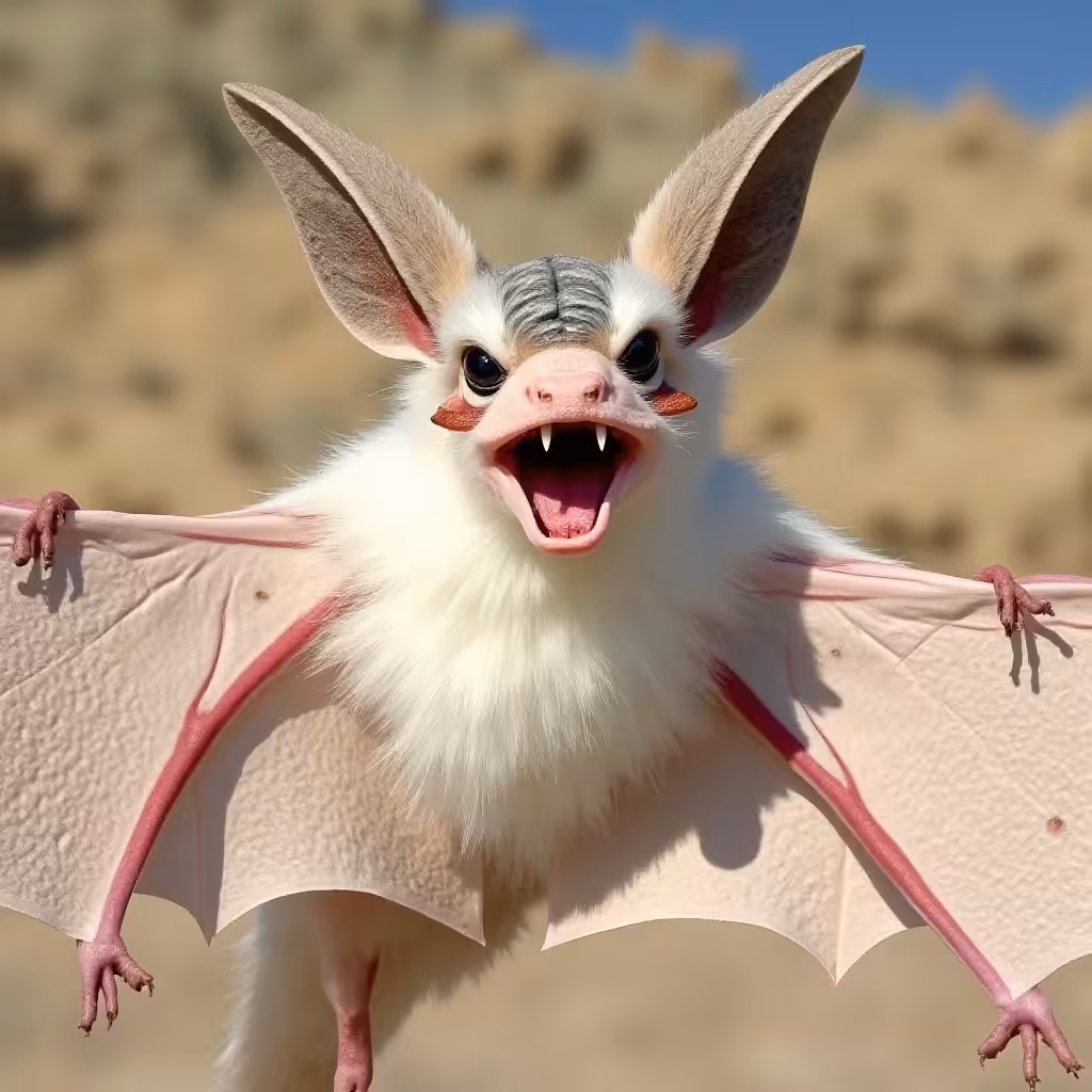 Flying pink Bat #8