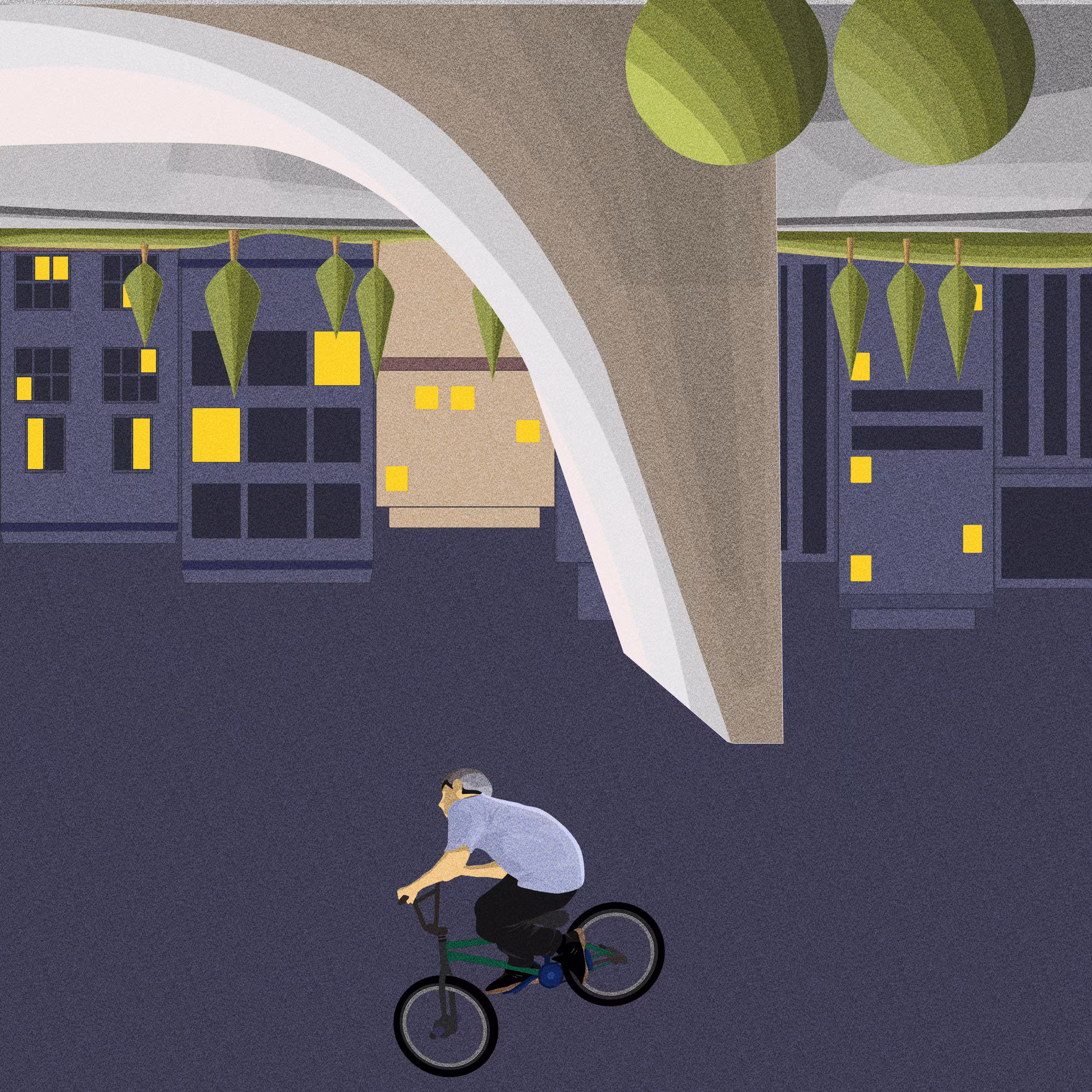 Upside down BMX