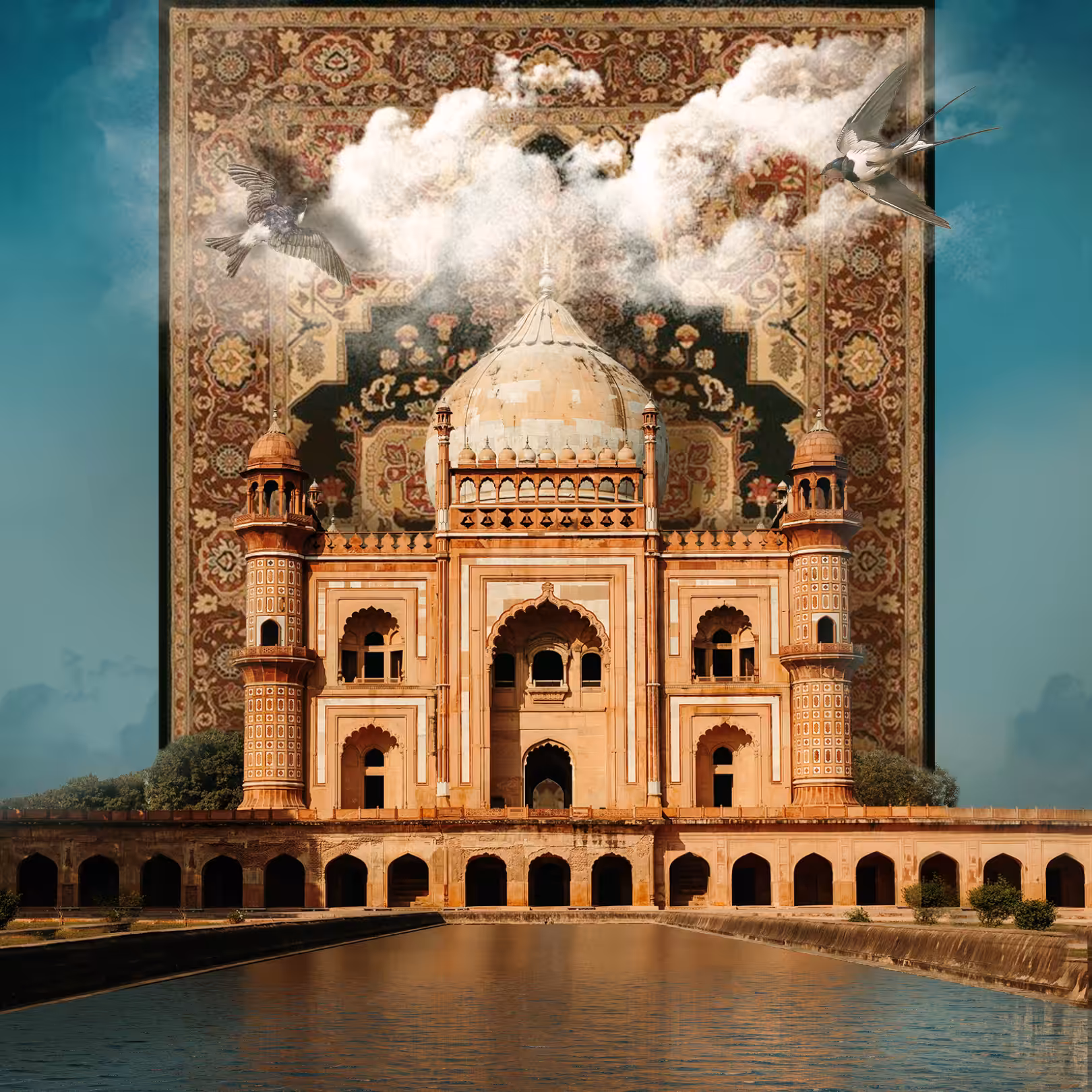 Majestic Sunset of Tomb of Safdarjung