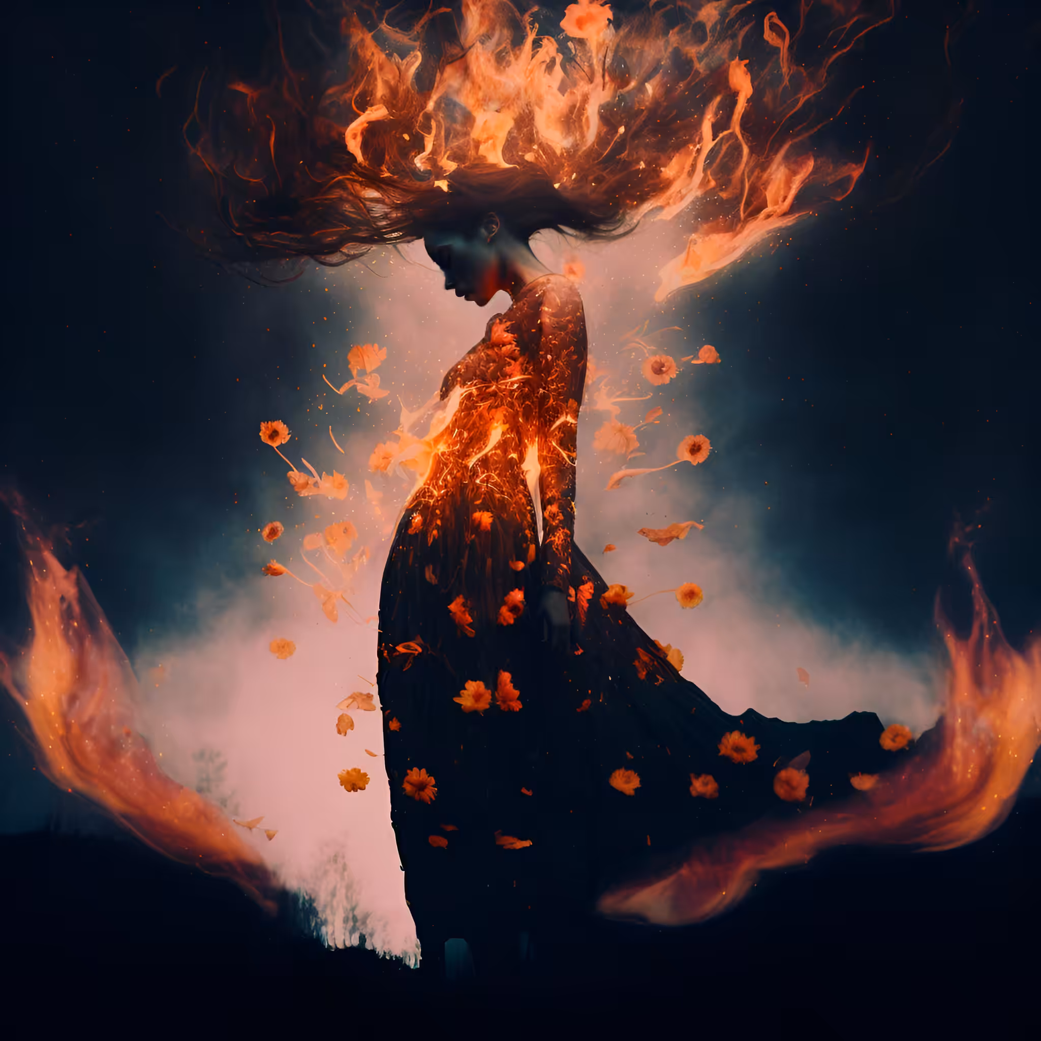 Burning fire of my heart