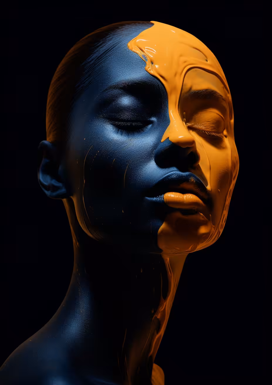 The face of black 