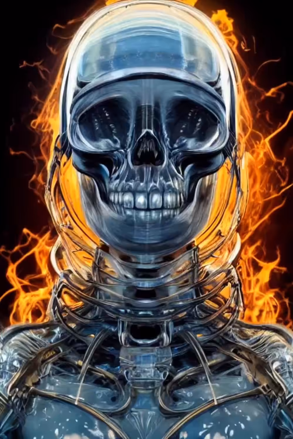 Fire Skull Astronauts