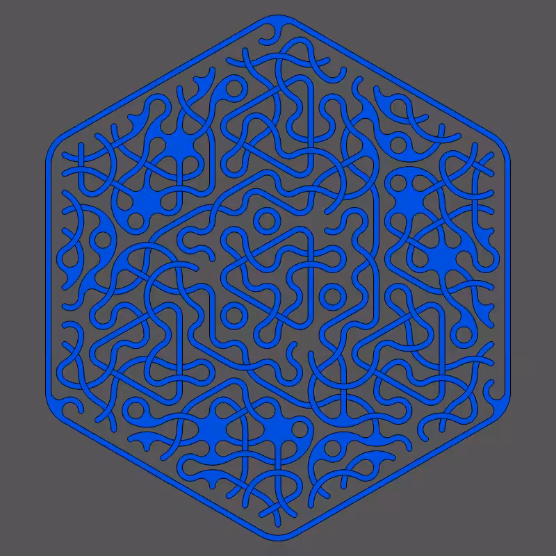 Threefold Symmetry - Dark Variations #171
