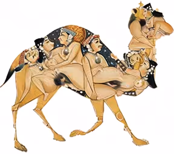 traditional Kama Sutra Camel Composite Art