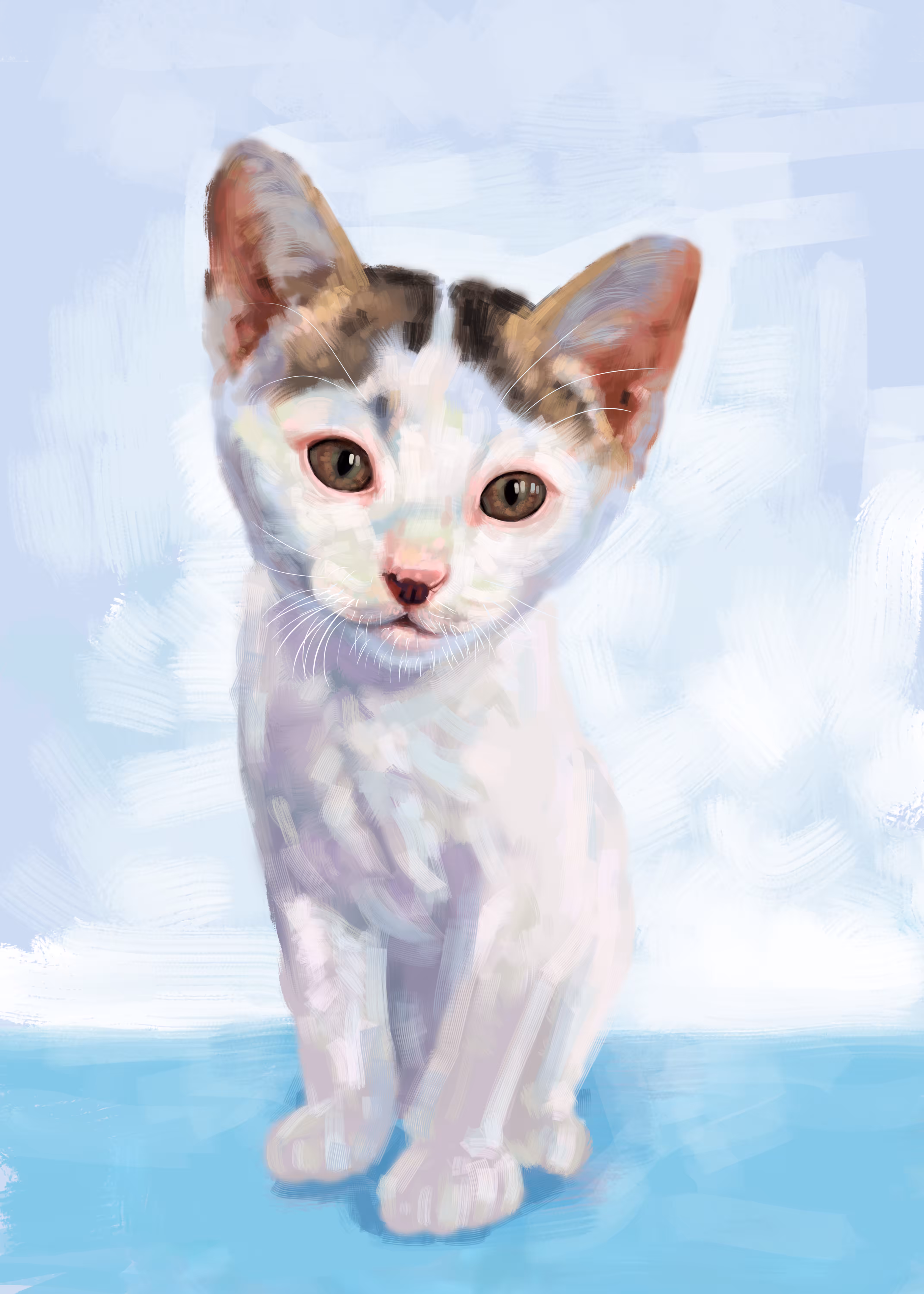 White kitten